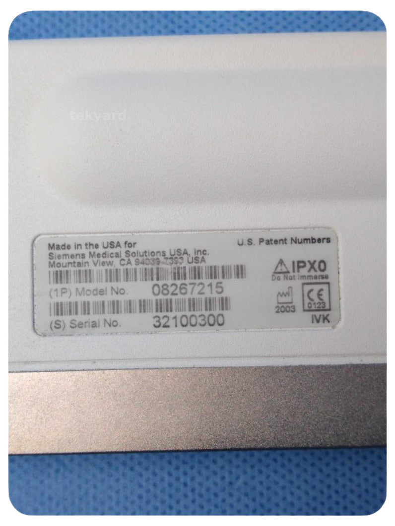 ACUSON AUX CW 08267215 2.0 MHZ ULTRASOUND TRANSDUCER / PROBE