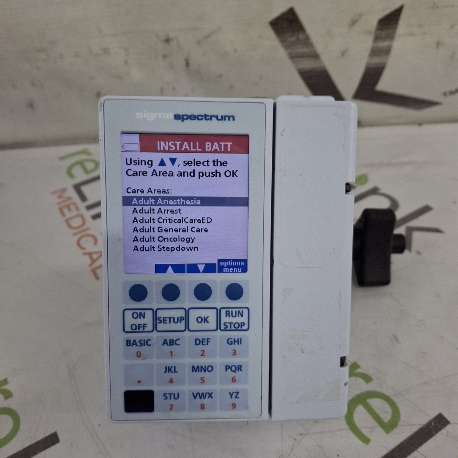 Baxter Sigma Spectrum 8.01.00 w/o Battery Infusion Pump