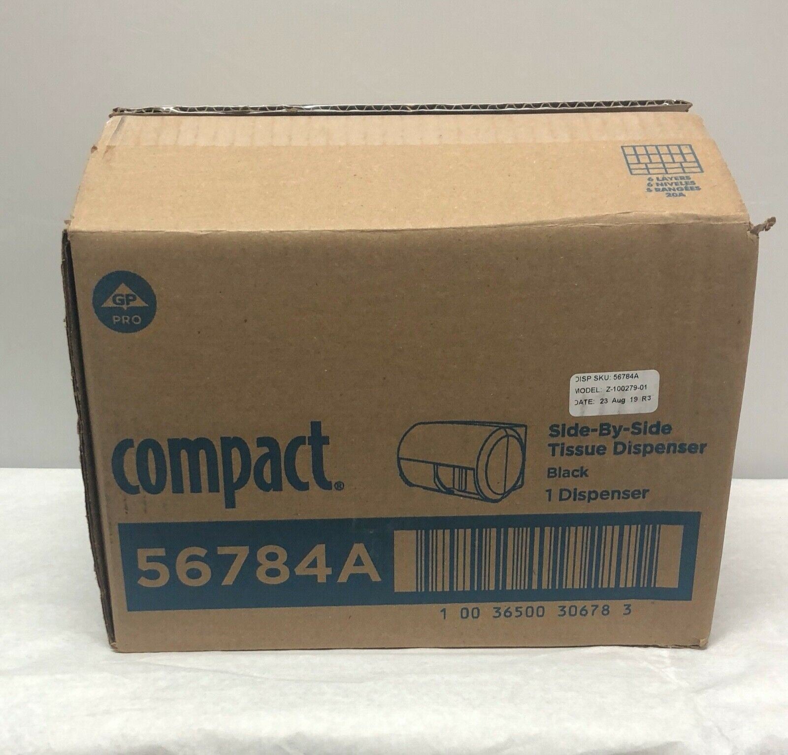 Georgia-Pacific Black Compact Side by Side Tissue Dispenser 56784A | CEDESP-172 DIAGNOSTIC ULTRASOUND MACHINES FOR SALE