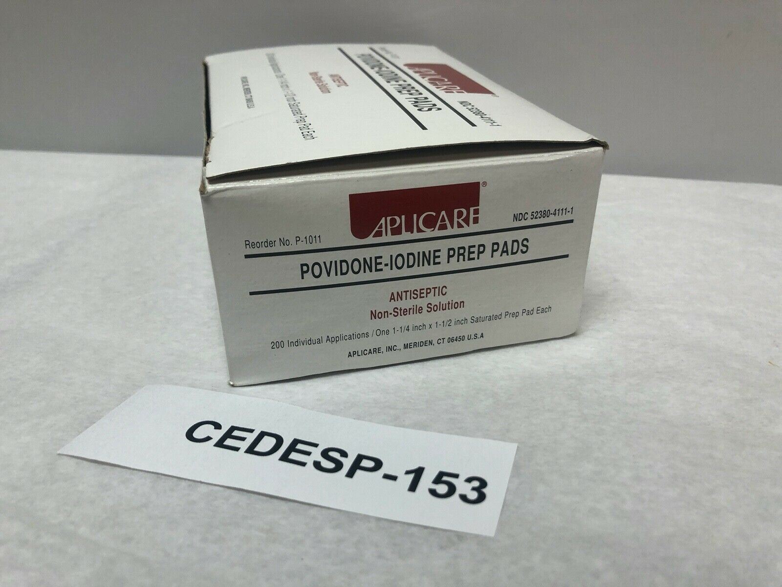 Aplicare Povidone Prep Pads (Box of 200) | CEDESP-153 DIAGNOSTIC ULTRASOUND MACHINES FOR SALE