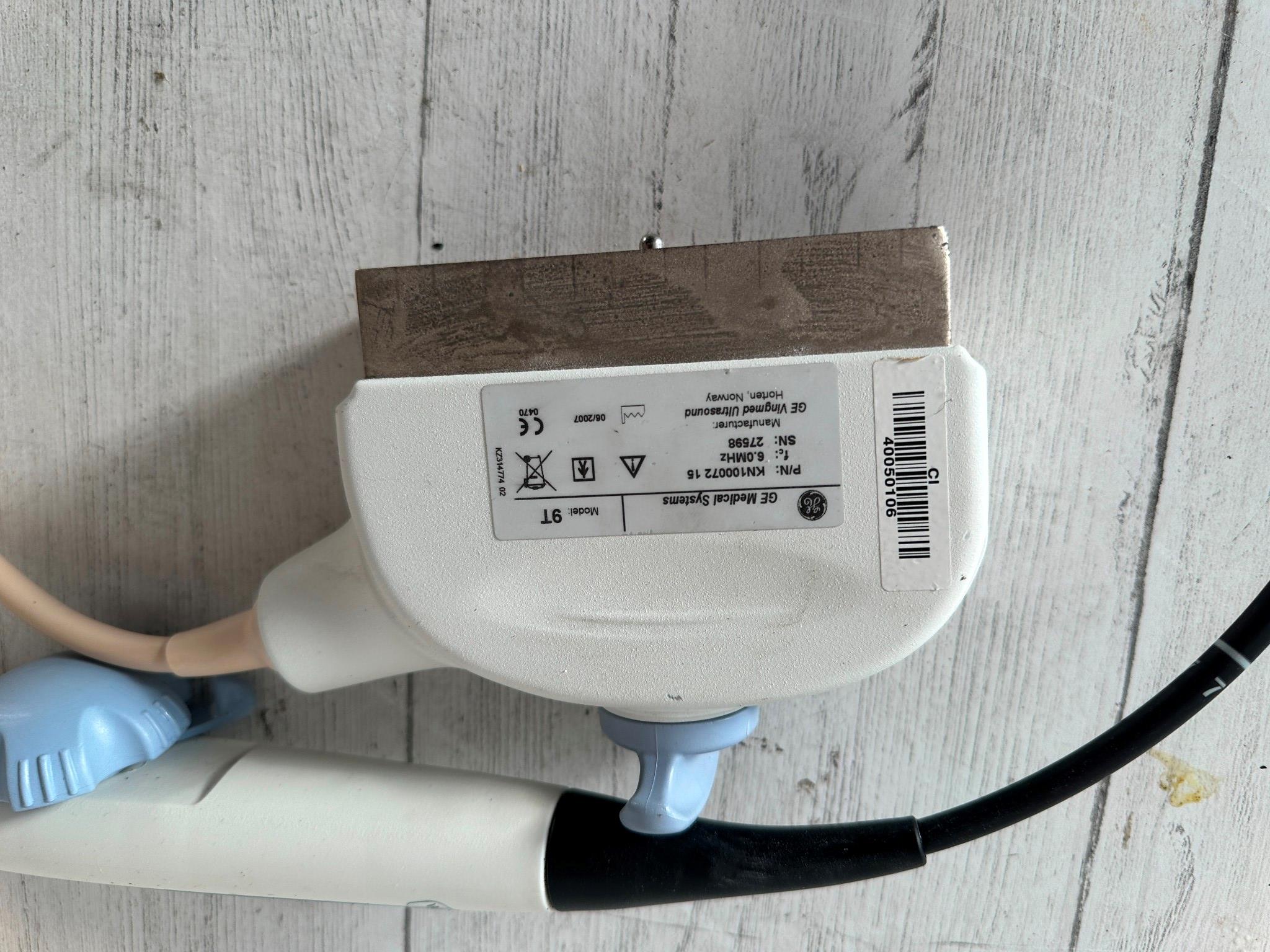 GE 9T TEE Transducer probe for GE Ultrasound 2007 DIAGNOSTIC ULTRASOUND MACHINES FOR SALE