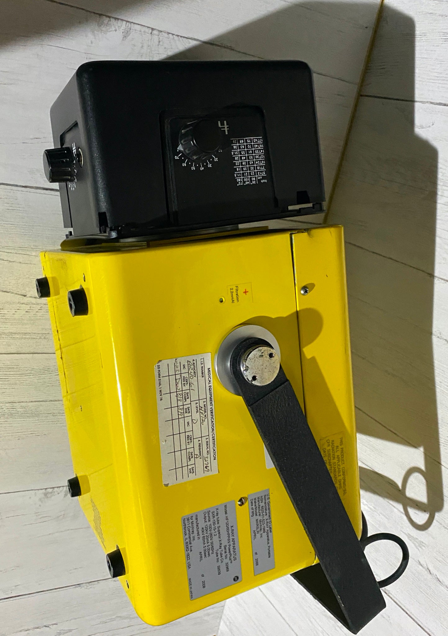 MinXray HF120/60HPPWV PowerPlus Portable X-Ray Machine 2005 - Non Working DIAGNOSTIC ULTRASOUND MACHINES FOR SALE