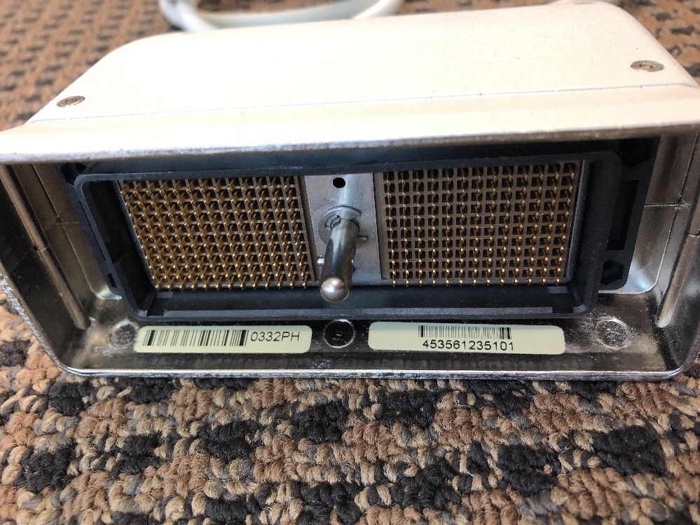 closeup of probe connector