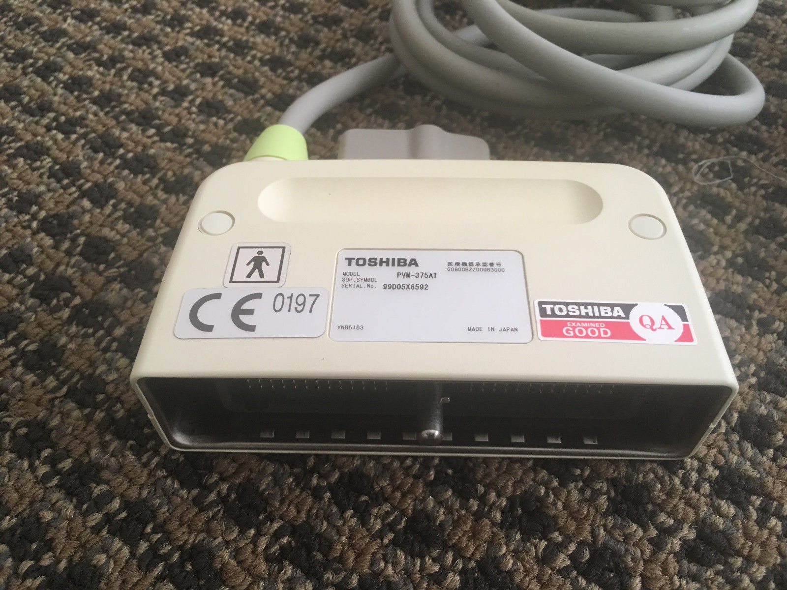 TOSHIBA PVM-375AT Convex Ultrasound Transducer Probe DIAGNOSTIC ULTRASOUND MACHINES FOR SALE