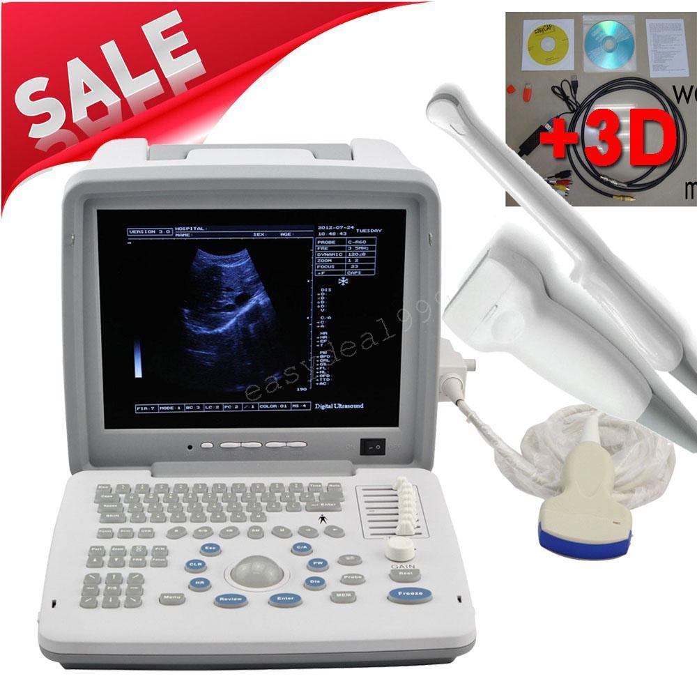 Digital Portable Ultrasound Scanner Machine Convex Linear Transvaginal 3 Probes* DIAGNOSTIC ULTRASOUND MACHINES FOR SALE