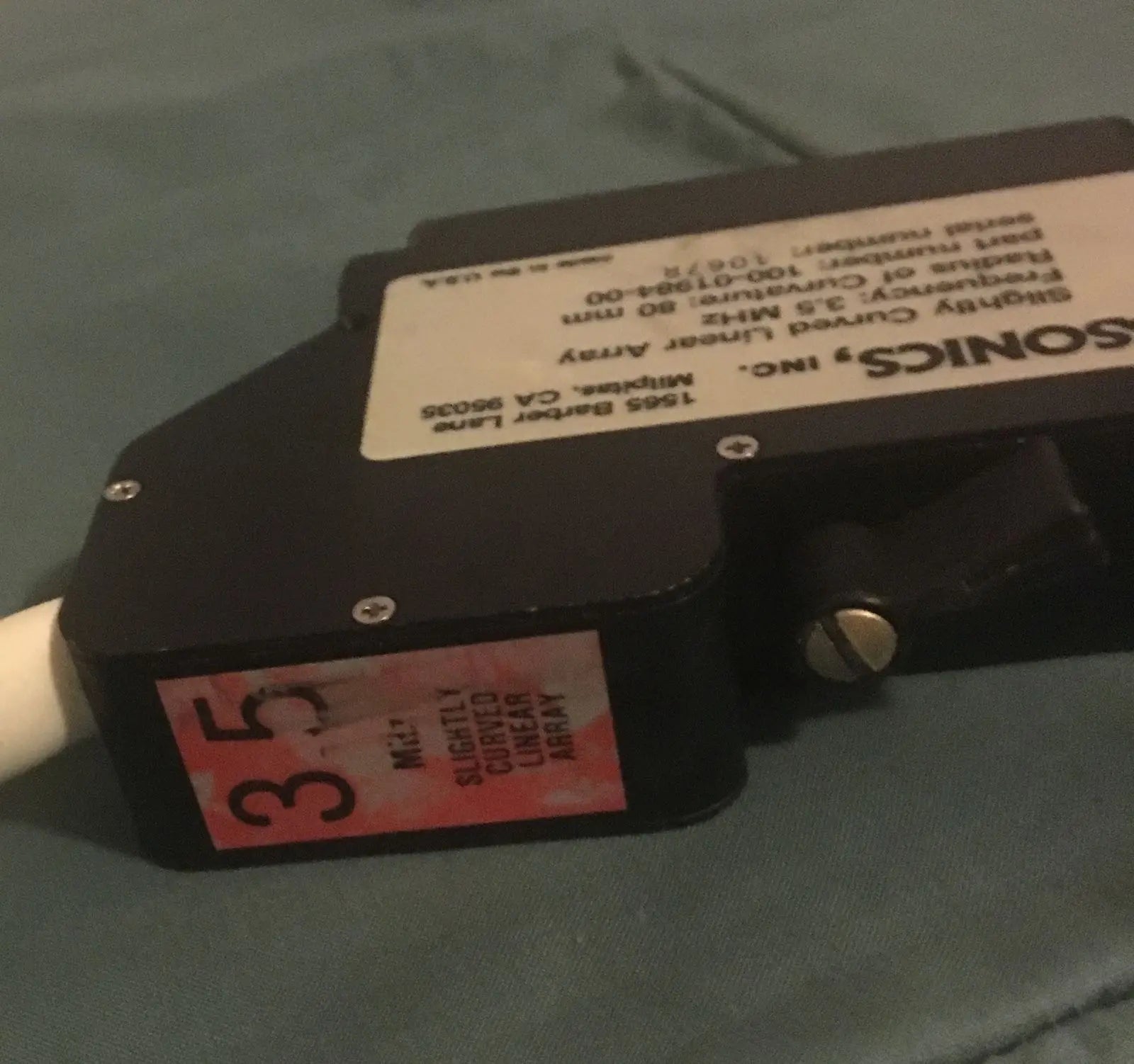 Diasonics slightly curved linear array 3.5mhz Ultrasound Probe, 80mm DIAGNOSTIC ULTRASOUND MACHINES FOR SALE