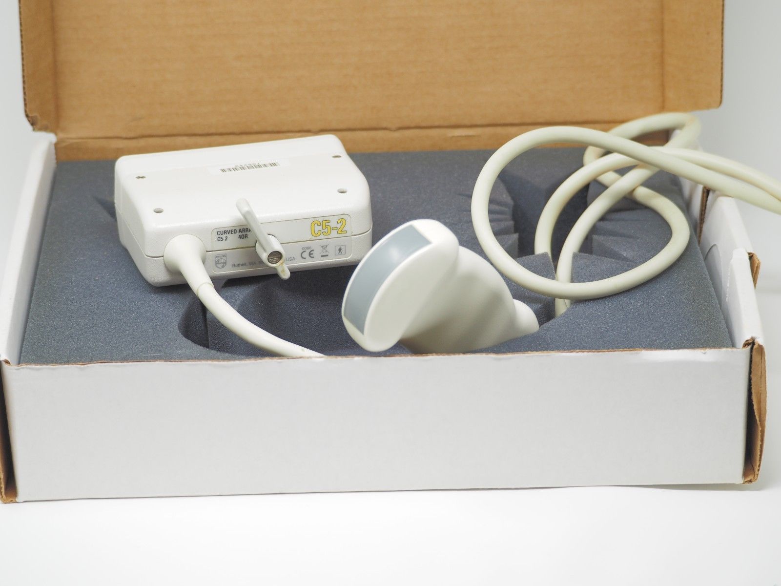 a box with a probe