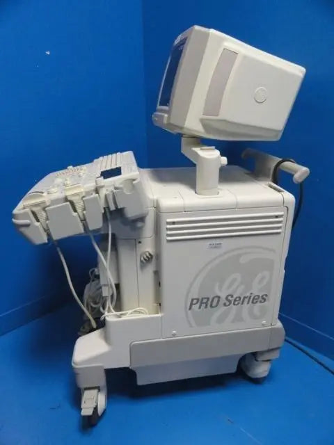 GE Logiq 500 Pro Series Ultrasound W/ C358, S222, LA39 Probes & Printer ~ 13875 DIAGNOSTIC ULTRASOUND MACHINES FOR SALE