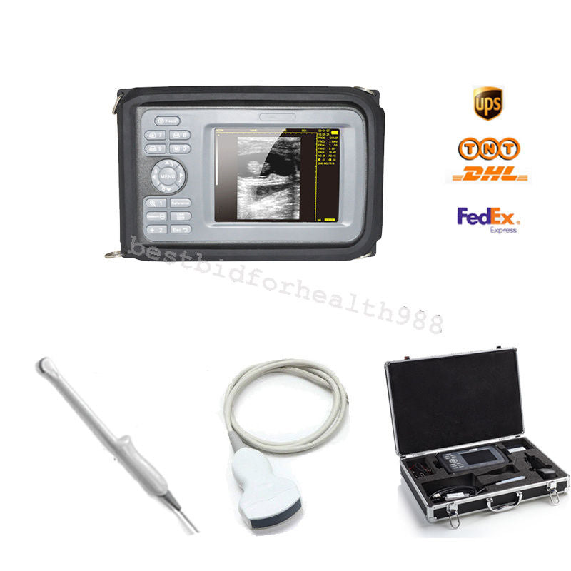 Color LCD Palmtop 5.5 Inch Ultrasound Scanner + Convex & Transvaginal 2 Probes DIAGNOSTIC ULTRASOUND MACHINES FOR SALE