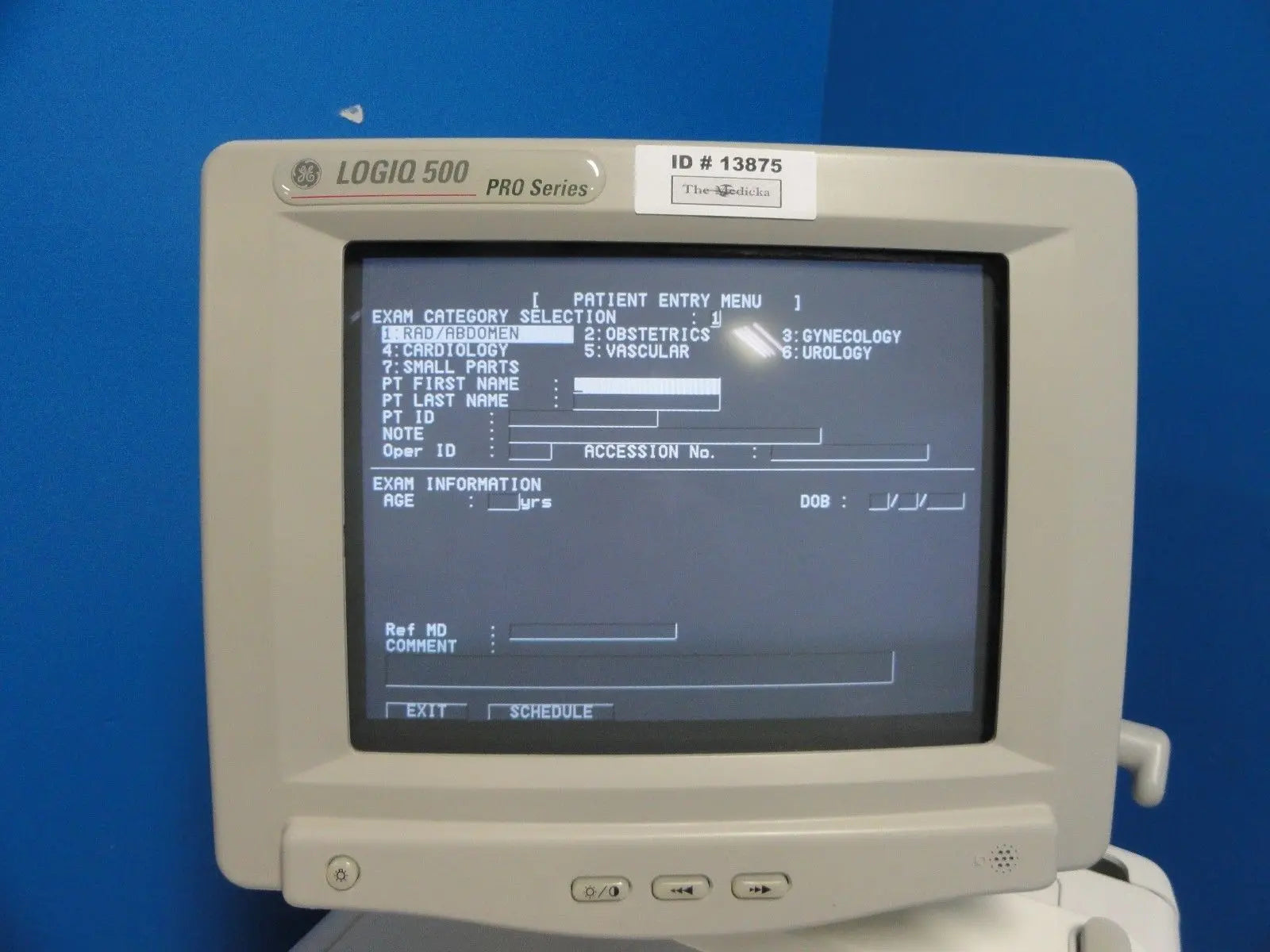 GE Logiq 500 Pro Series Ultrasound W/ C358, S222, LA39 Probes & Printer ~ 13875 DIAGNOSTIC ULTRASOUND MACHINES FOR SALE