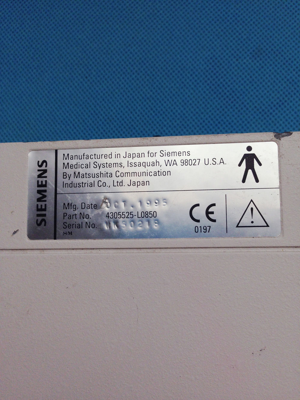 SIEMENS 10.0L25 4305525-L0850 ULTRASOUND TRANSDUCER SELL AS IS DIAGNOSTIC ULTRASOUND MACHINES FOR SALE