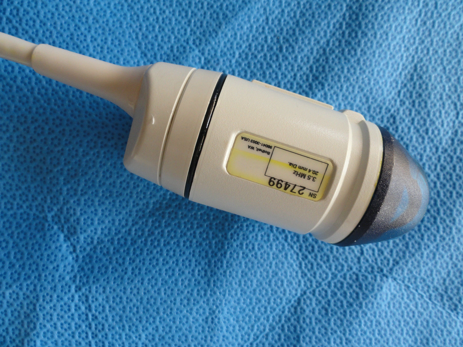 ATL 3.5 MHz 20.4mm Dia Annular Array Ultrasound Probe 400-0188-01 (3867) DIAGNOSTIC ULTRASOUND MACHINES FOR SALE