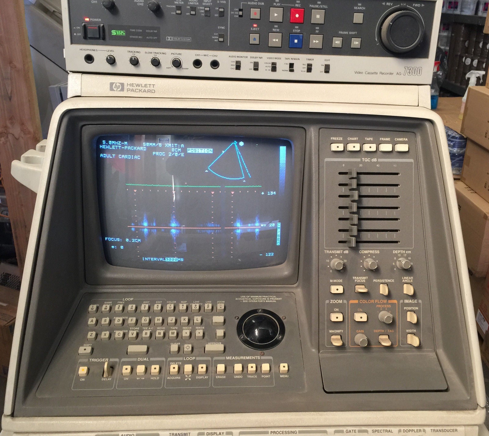 HP Sonos 1000 Cardiac Color Doppler