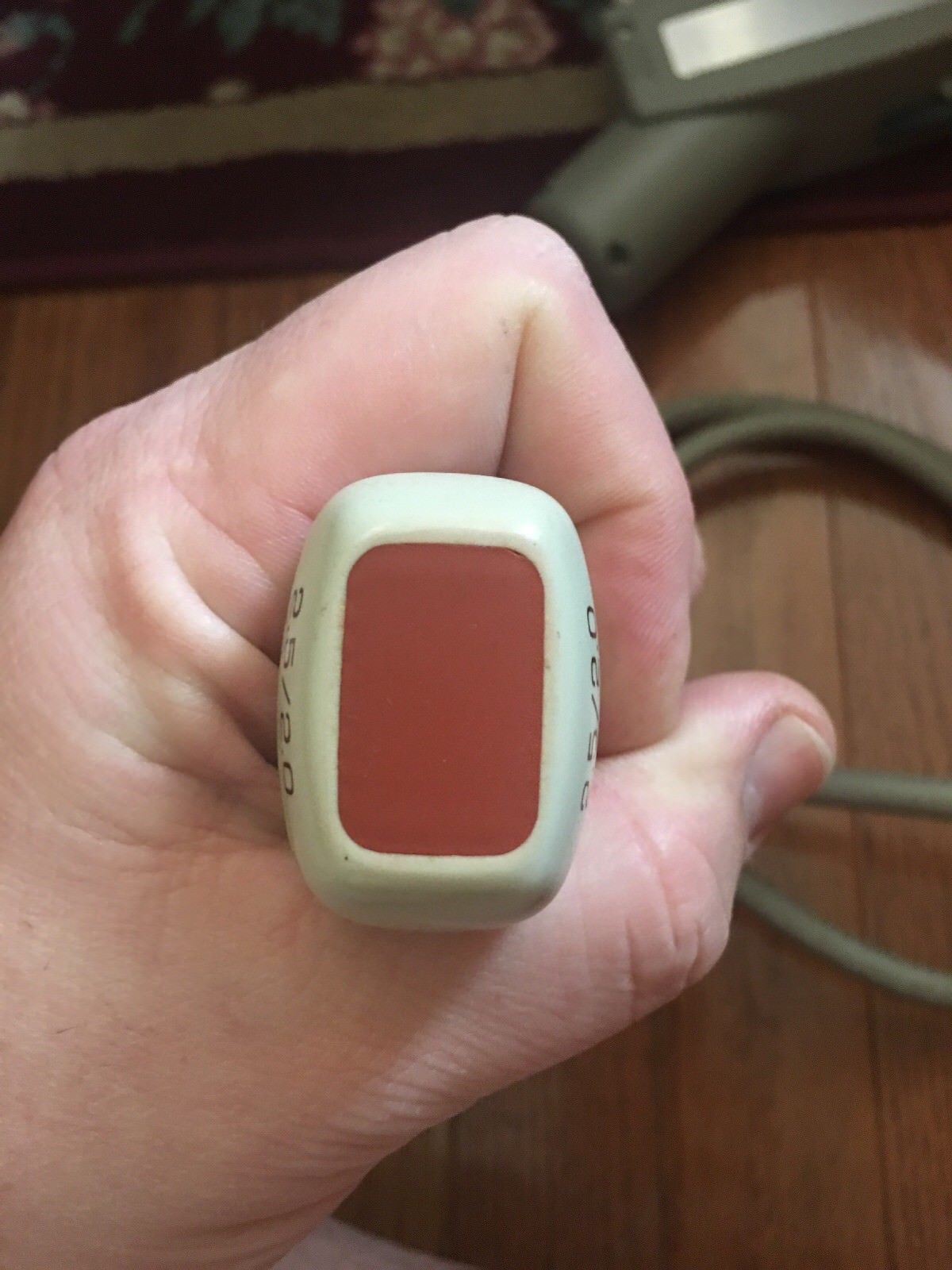 a close up of a probe head