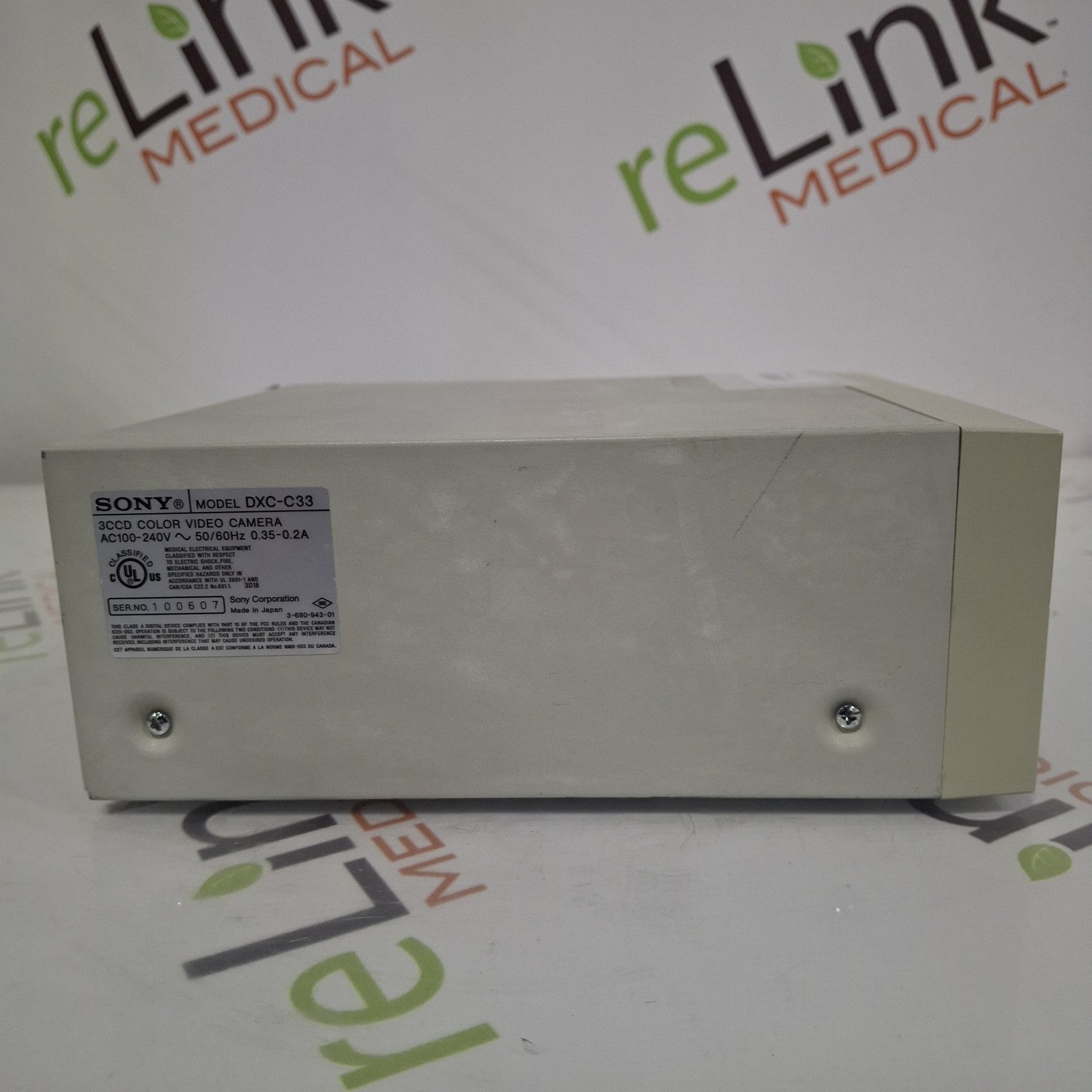 Sony DXC-C33 3CCD Color Video Camera Consule