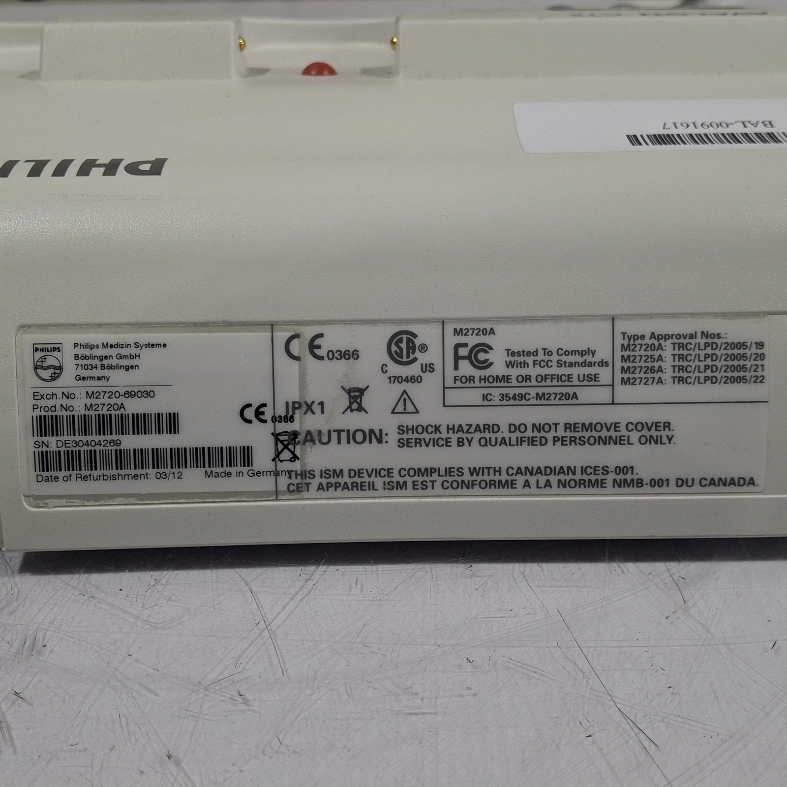 Philips Avalon M2720A CTS Fetal Transducer Base Station