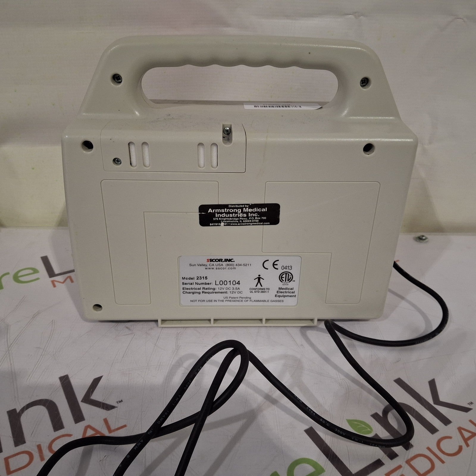 SSCOR, Inc. 2315 Pump suction