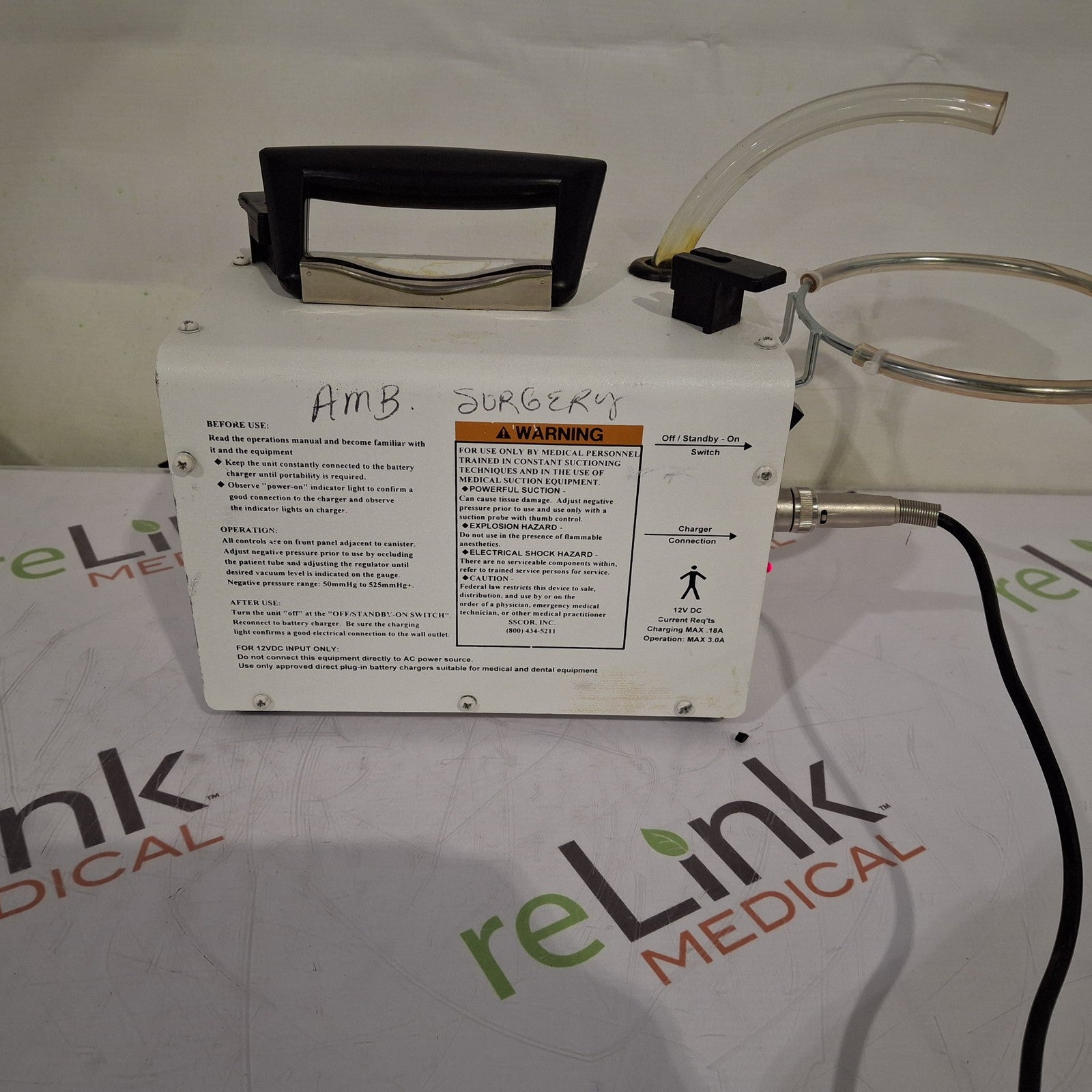 Armstrong Medical Industries, Inc. SSCOR/2500 Pump-Suction Portable