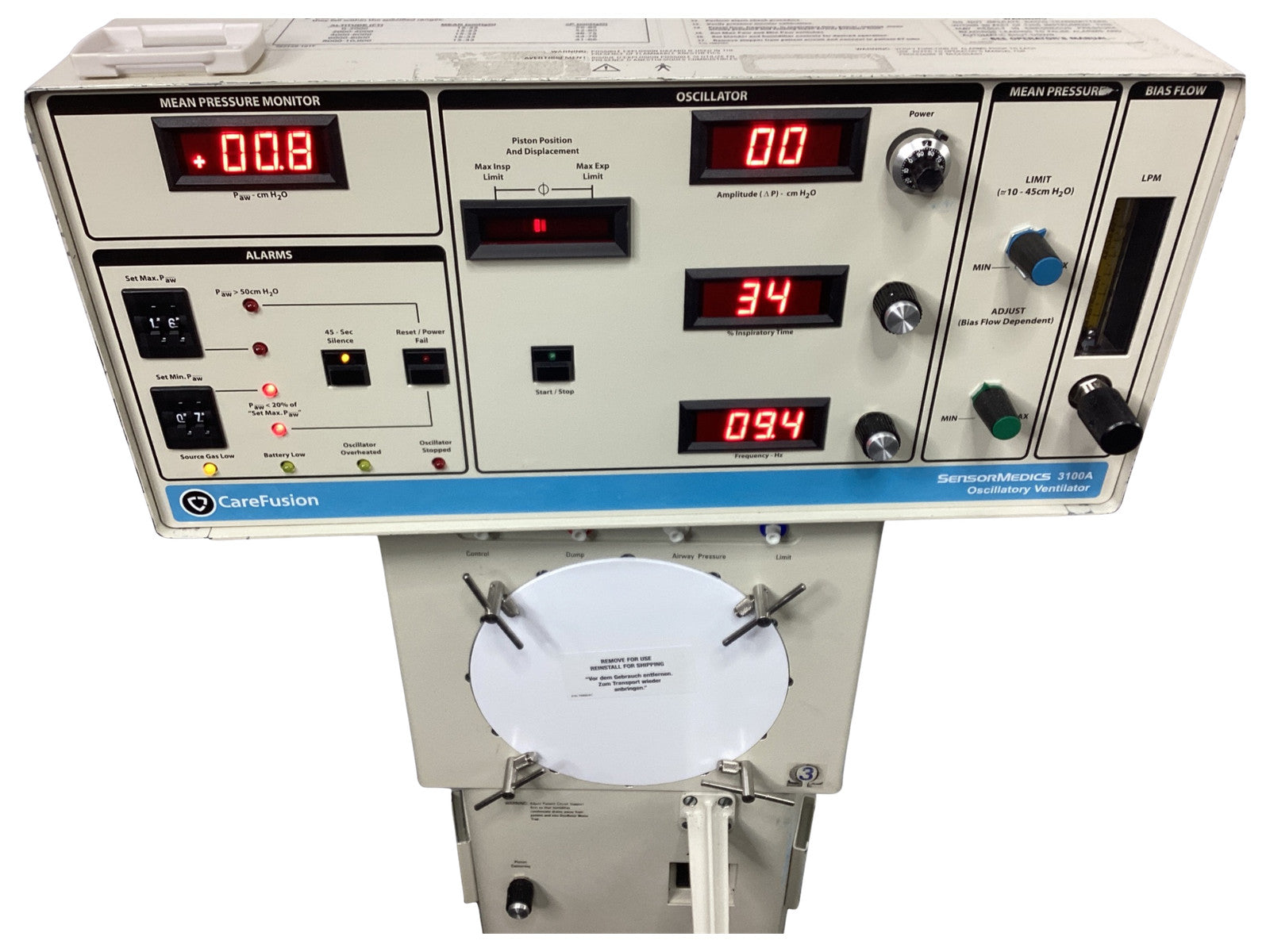 VYAIRE 3100A HIGH FREQUENCY OSCILLATORY VENTILATOR !