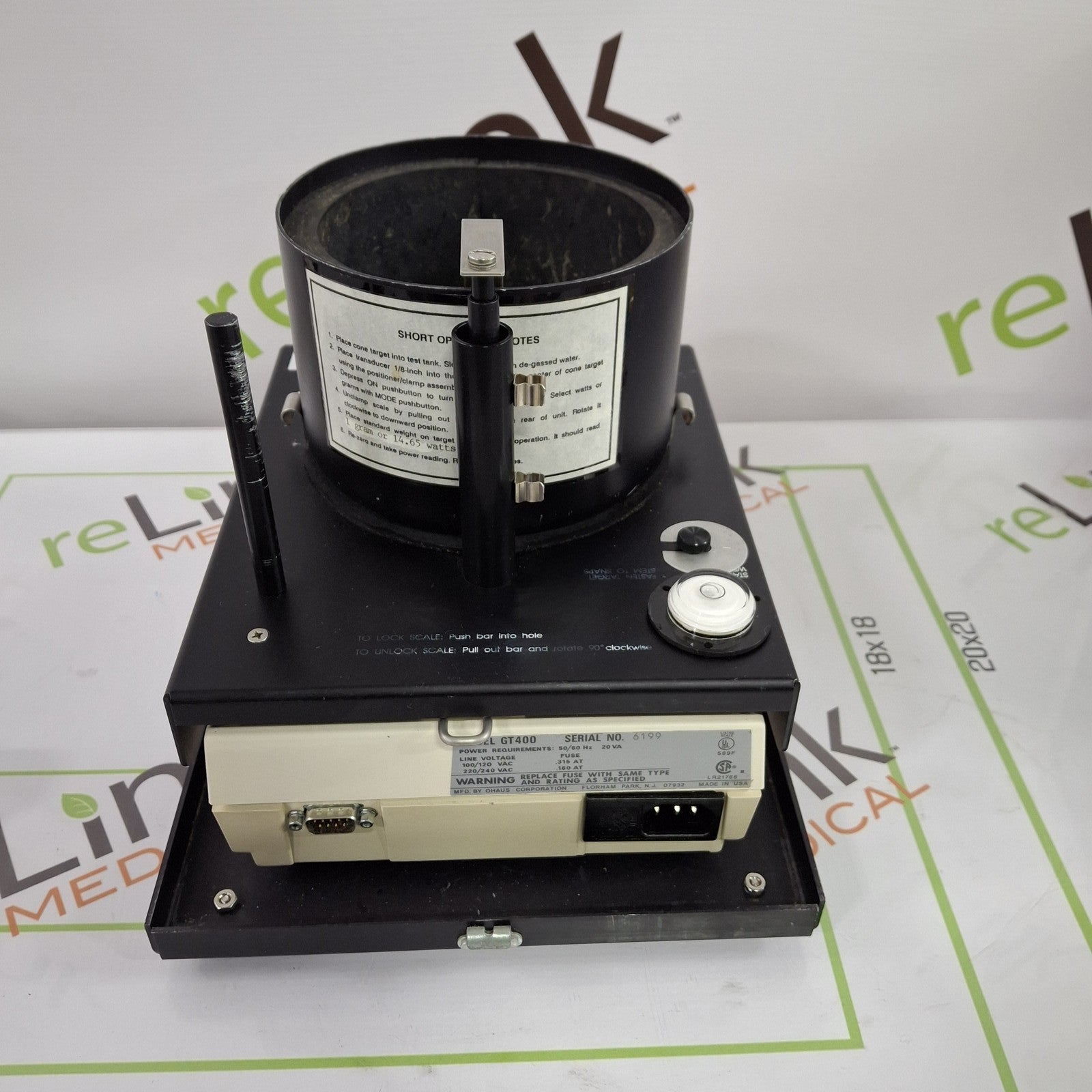 Ohmic Instruments Company UPM-DT-10 Ultrasound Power Meter