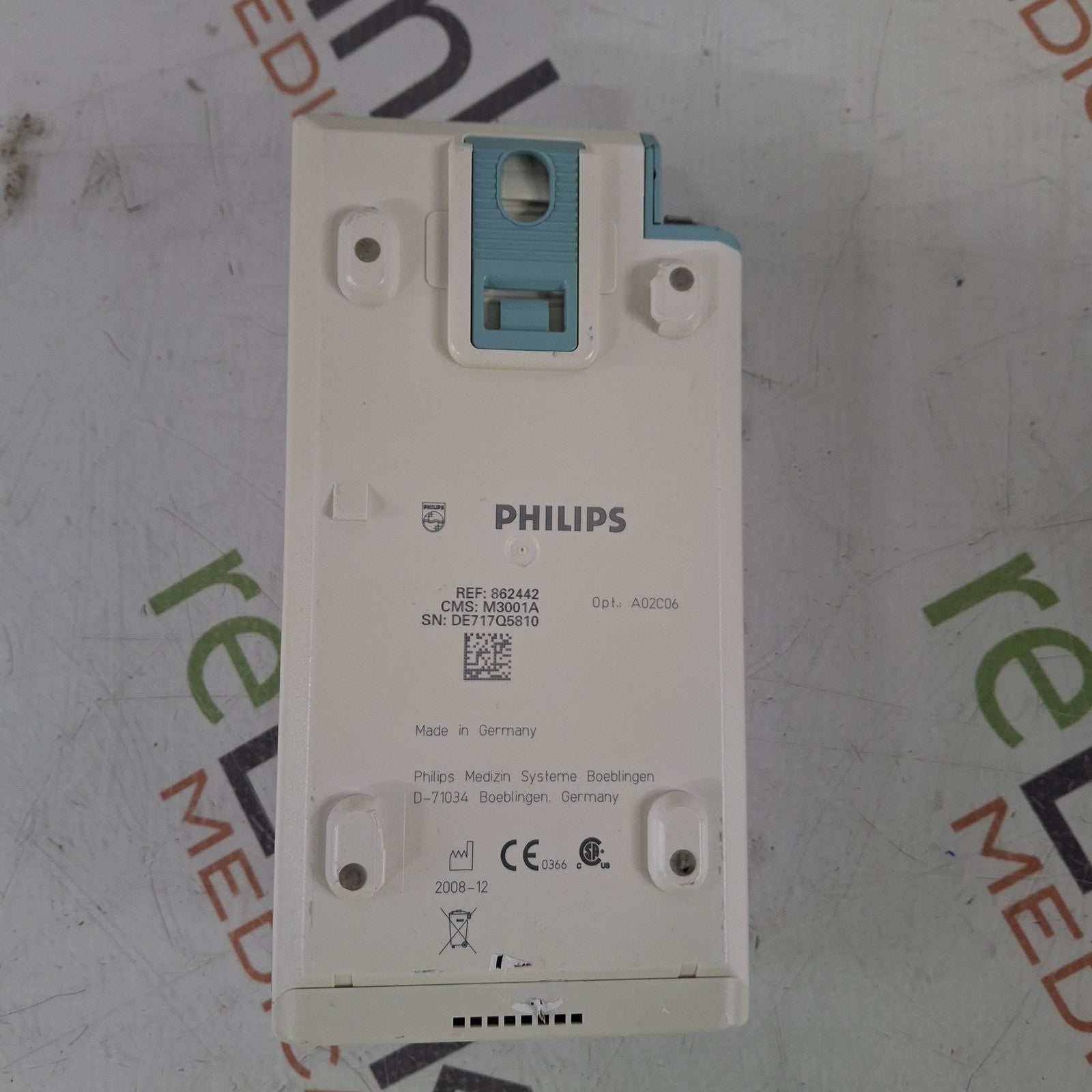 Philips M3001A-A02C06 OxiMax SpO2, NIBP, ECG, Temp, IBP MMS Module