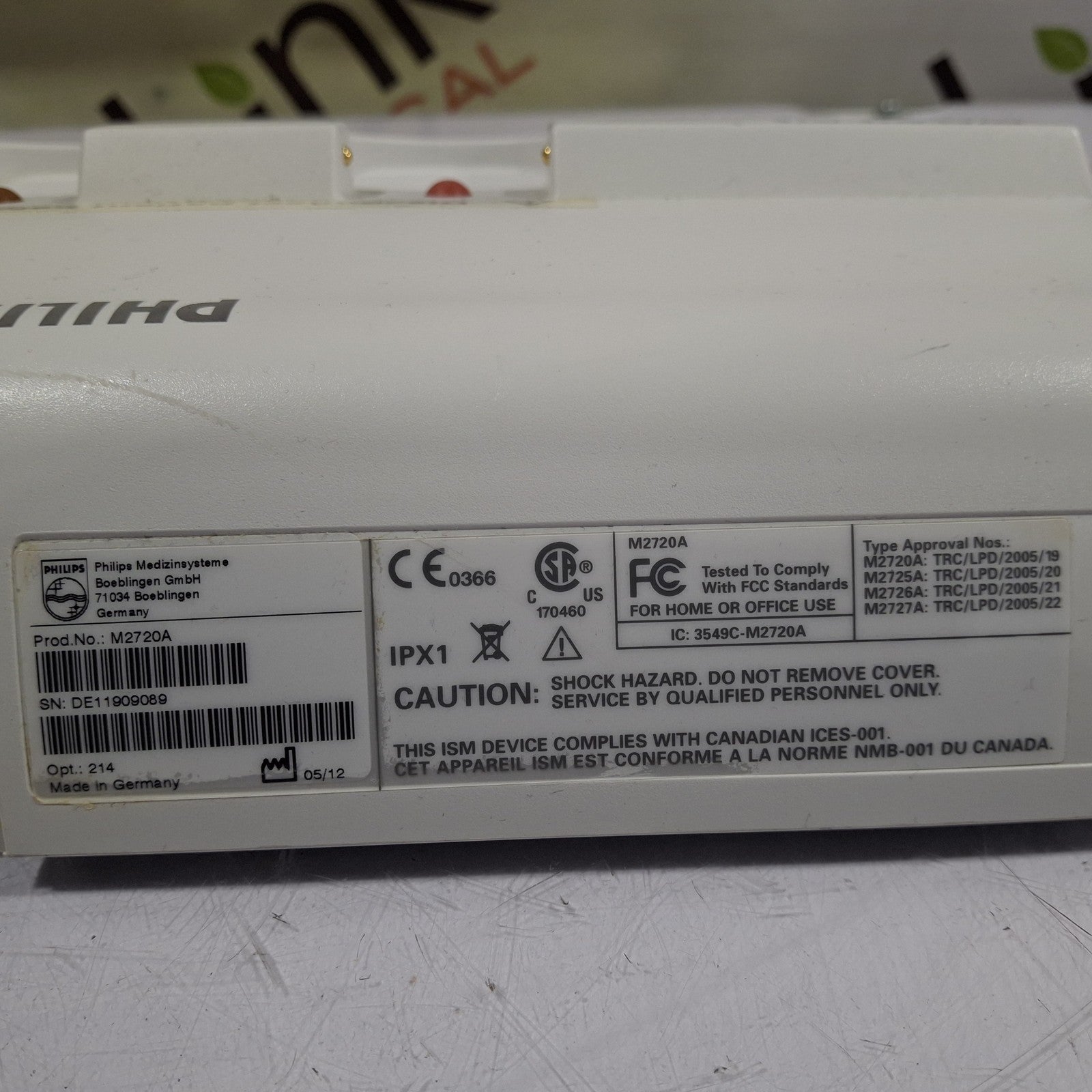 Philips Avalon M2720A CTS Fetal Transducer Base Station