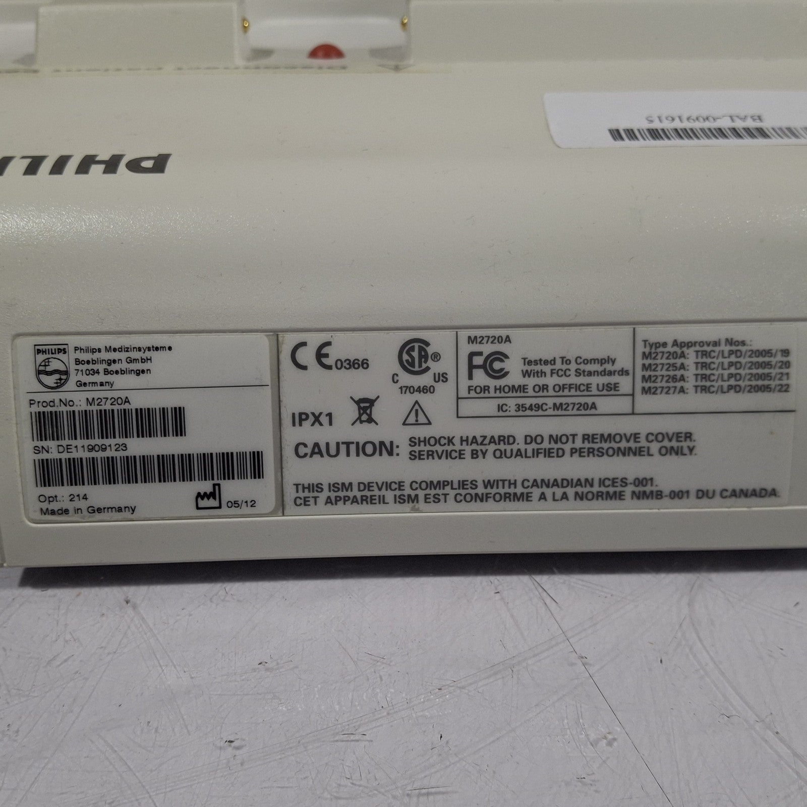 Philips Avalon M2720A CTS Fetal Transducer Base Station