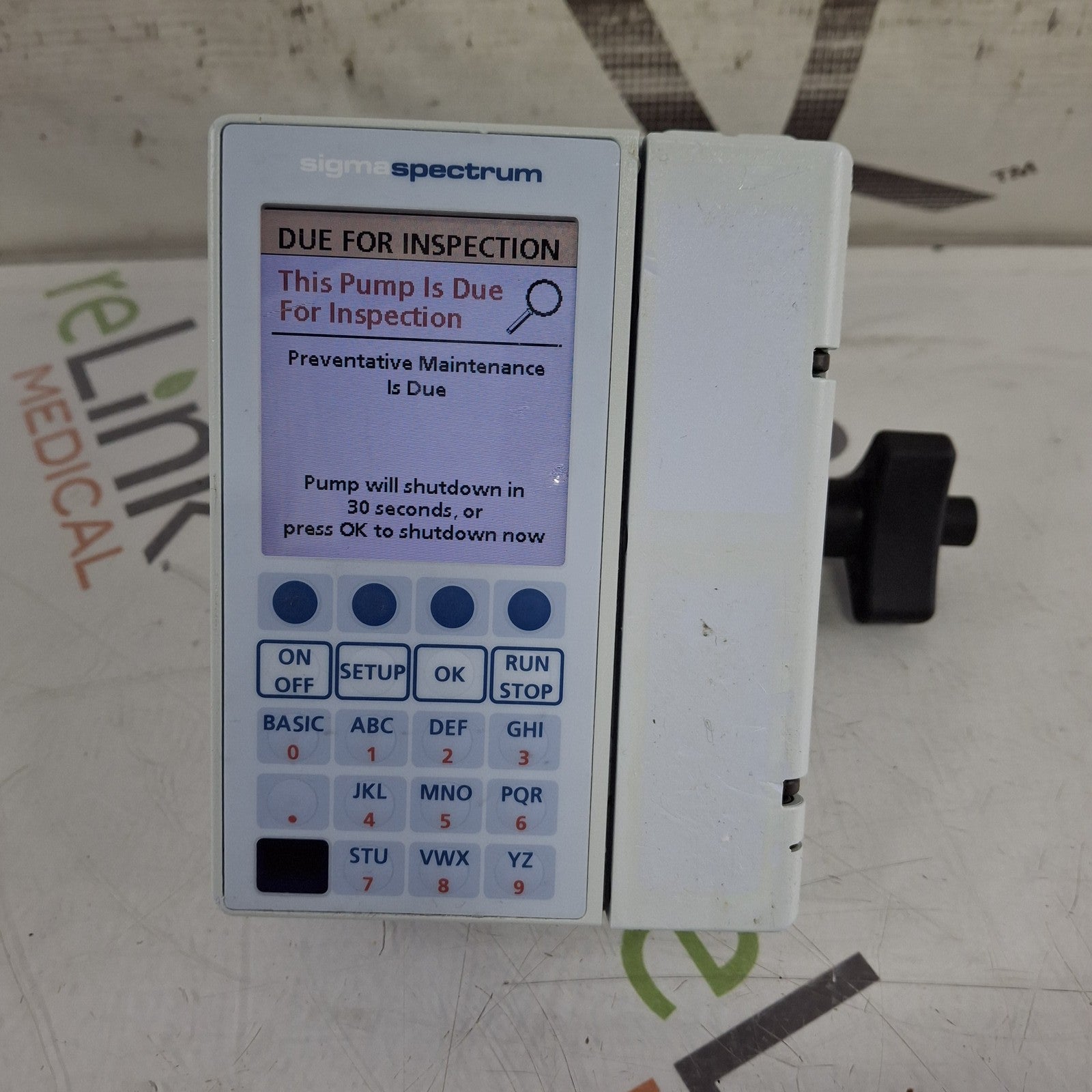 Baxter Sigma Spectrum 8.00.03 w/o Battery Infusion Pump