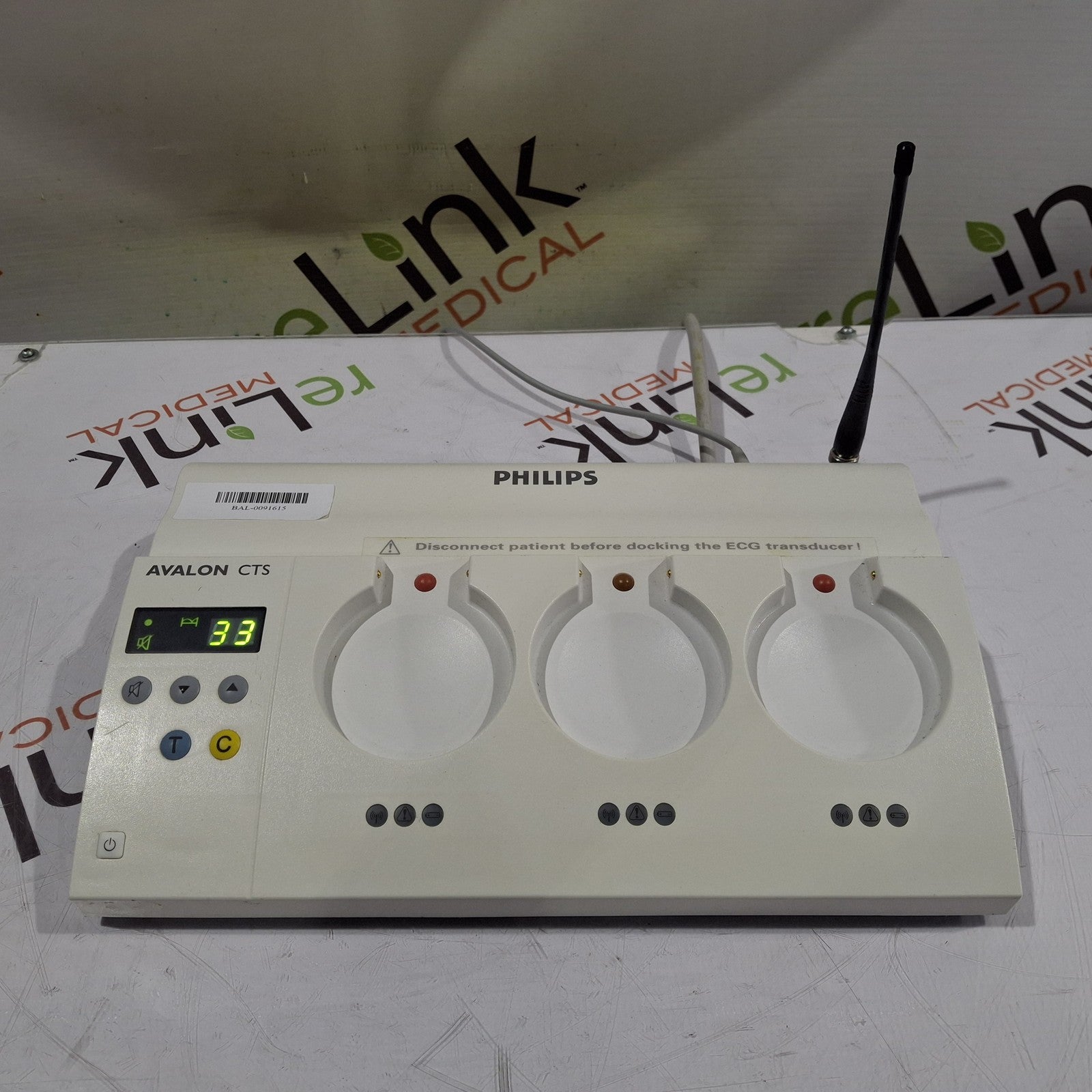 Philips Avalon M2720A CTS Fetal Transducer Base Station