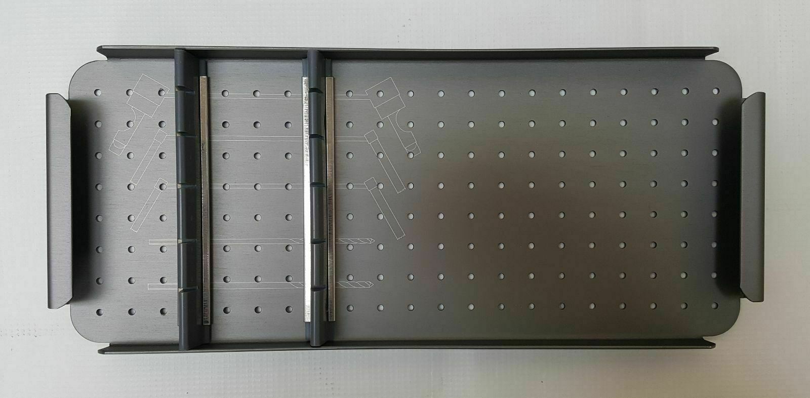 Orthopedic Instrument Empty Case, trays & rack for 3.5-4.0 mm screws - KeeboMed DIAGNOSTIC ULTRASOUND MACHINES FOR SALE