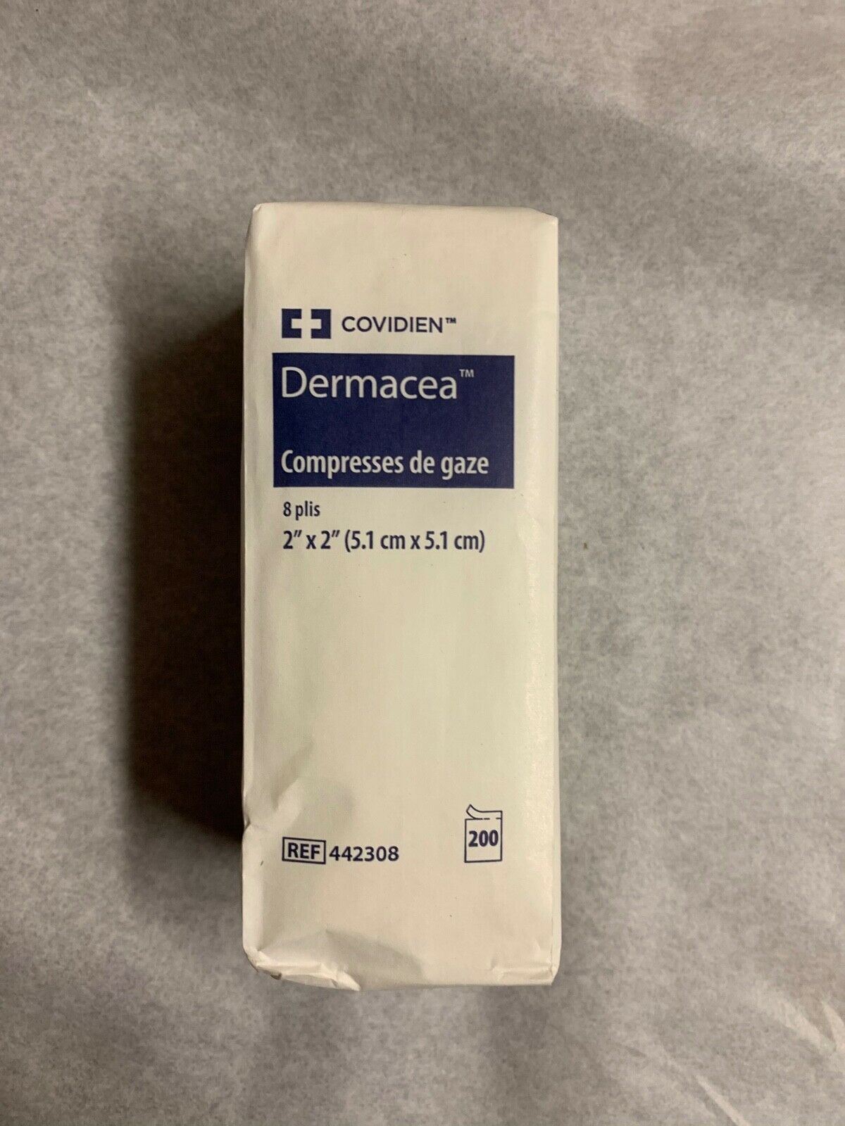 Covidien 442308 Dermacea Gauze Sponges 8 Ply 2"x2", 25pkg of 200 Sponges (N34) DIAGNOSTIC ULTRASOUND MACHINES FOR SALE