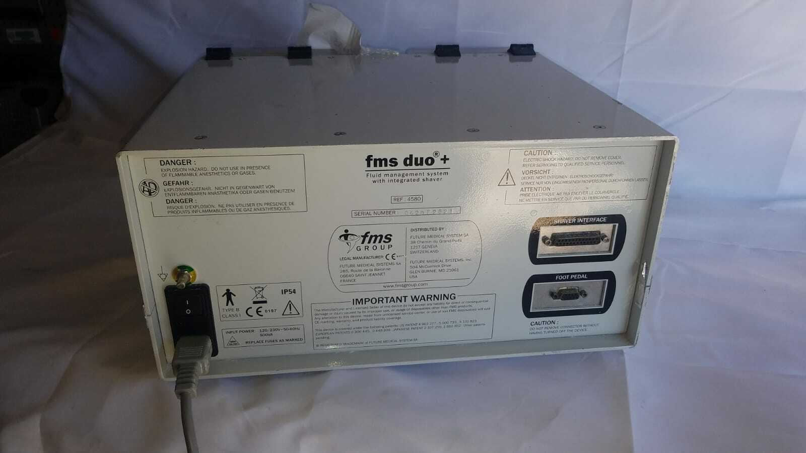 fms duo + Fluid Management System w/ Integrated Shaver Model 4580 (NY162U) DIAGNOSTIC ULTRASOUND MACHINES FOR SALE