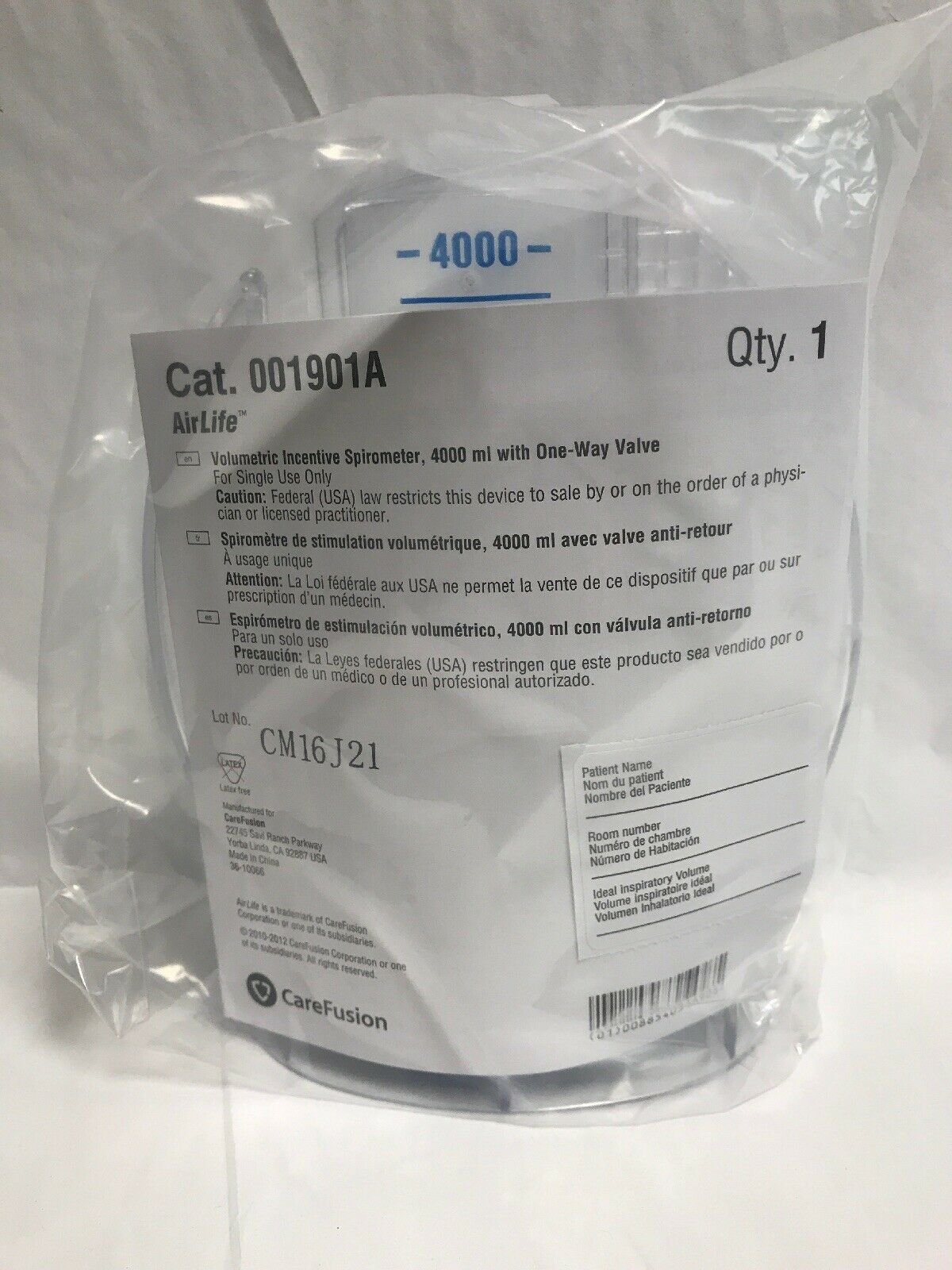 CareFusion AirLife Volumetric Incentive Spirometer --Lot of 12 (121KMD) DIAGNOSTIC ULTRASOUND MACHINES FOR SALE