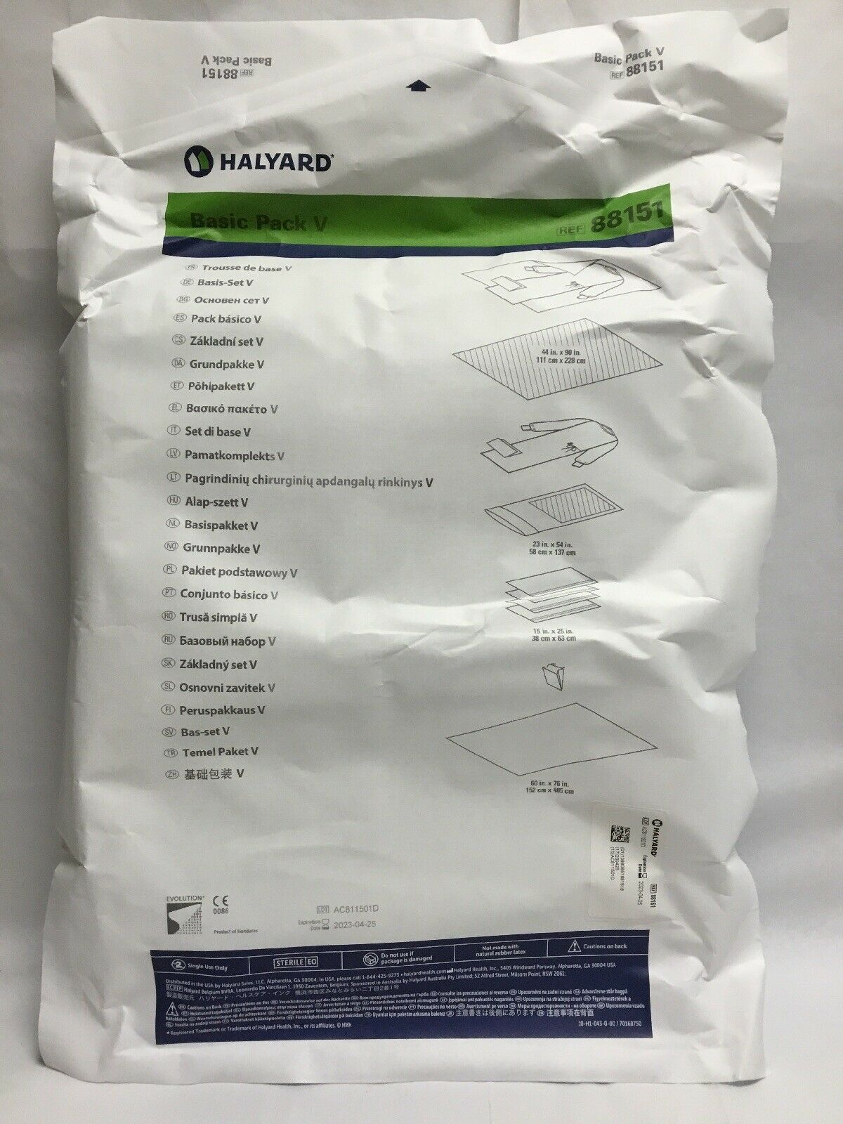 Halyard Basic Pack V # 88151 --Pack of 8 (73KMD) DIAGNOSTIC ULTRASOUND MACHINES FOR SALE