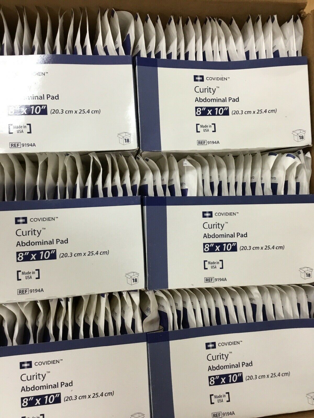 Case of 216 Covidien Dermacea Abdominal Pad (165KMD) DIAGNOSTIC ULTRASOUND MACHINES FOR SALE