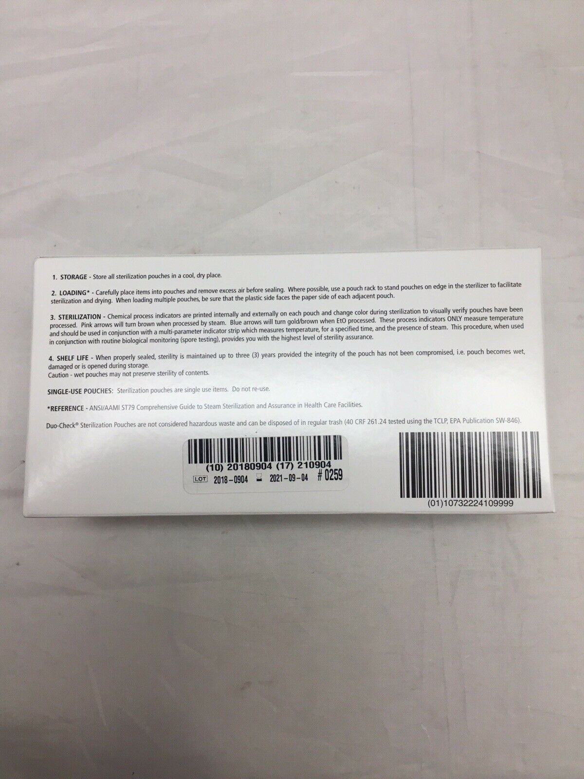 Crosstex SCS Duo-Check Self Sealing Sterilization Pouches 3.5" x 9" 200/Bx DIAGNOSTIC ULTRASOUND MACHINES FOR SALE