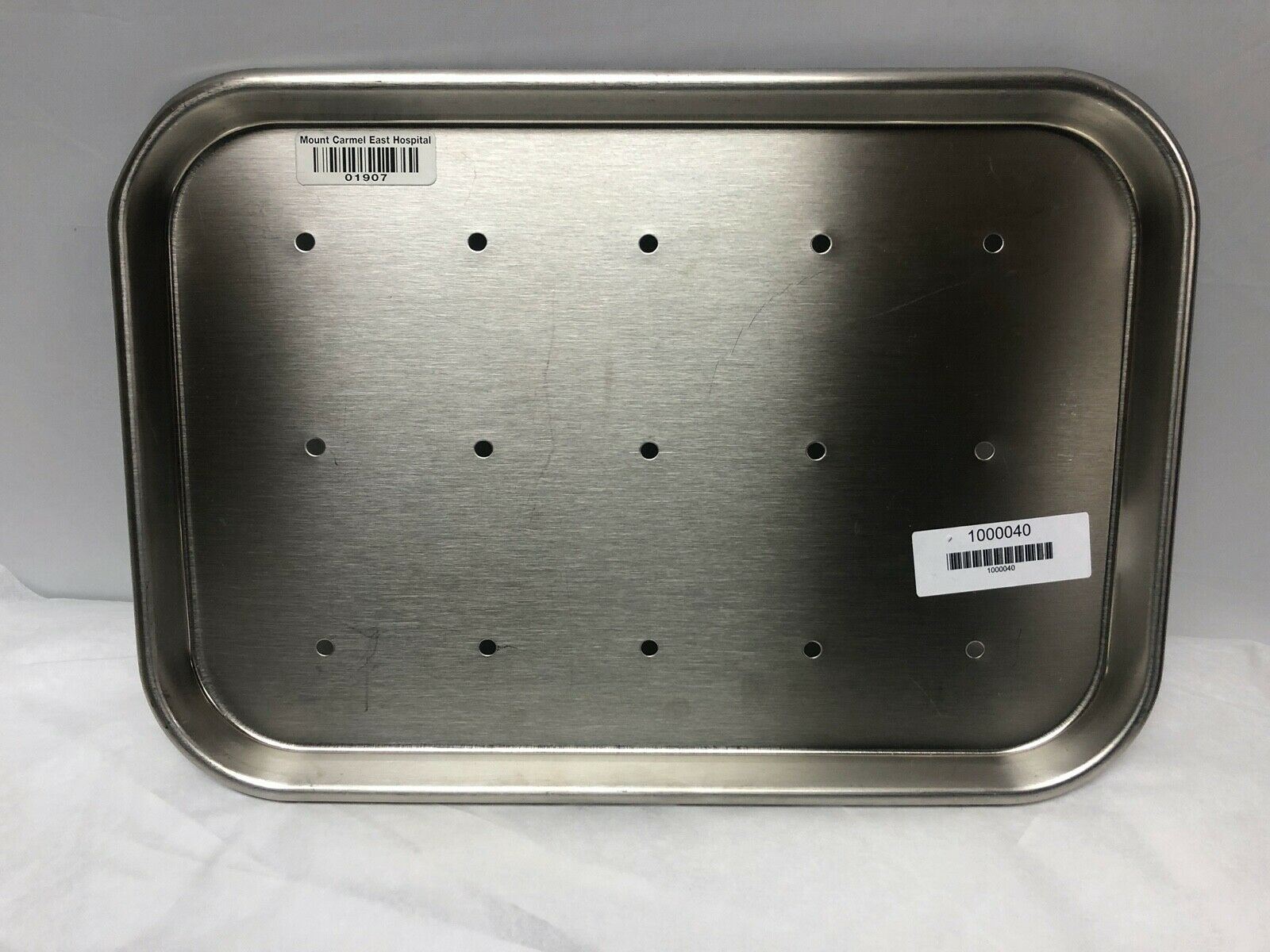 Vollrath Shallow Surgical 14" Tray with Holes | KMCE-165 DIAGNOSTIC ULTRASOUND MACHINES FOR SALE