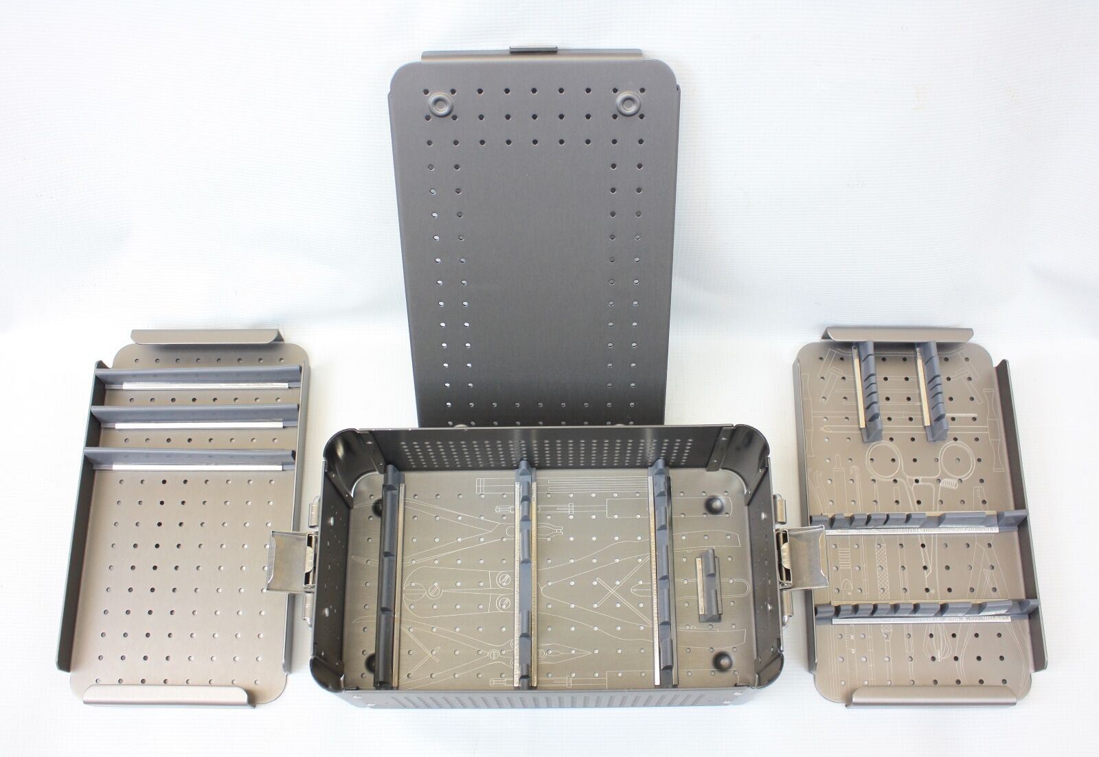 Orthopedic Instruments Sterilization Case,Tray, Aluminum Medium Size | KeeboMed DIAGNOSTIC ULTRASOUND MACHINES FOR SALE