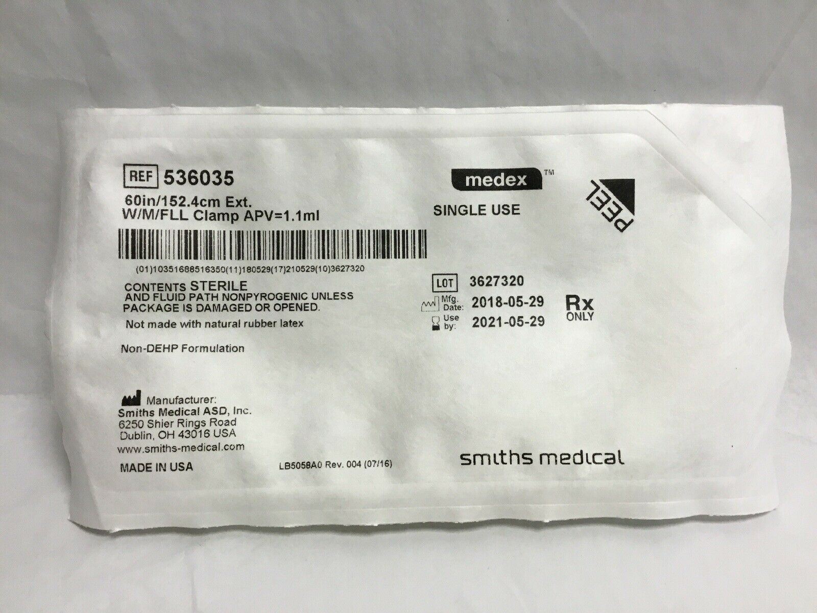 Medex Single Use W/M/FLL, Clamp APV#536035 (24KMD) DIAGNOSTIC ULTRASOUND MACHINES FOR SALE