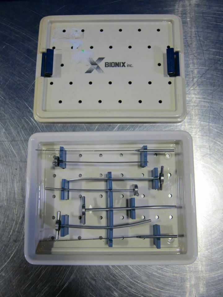 Bionix Meniscus Arrow 7 Piece Instruments In Surgical Tray DIAGNOSTIC ULTRASOUND MACHINES FOR SALE