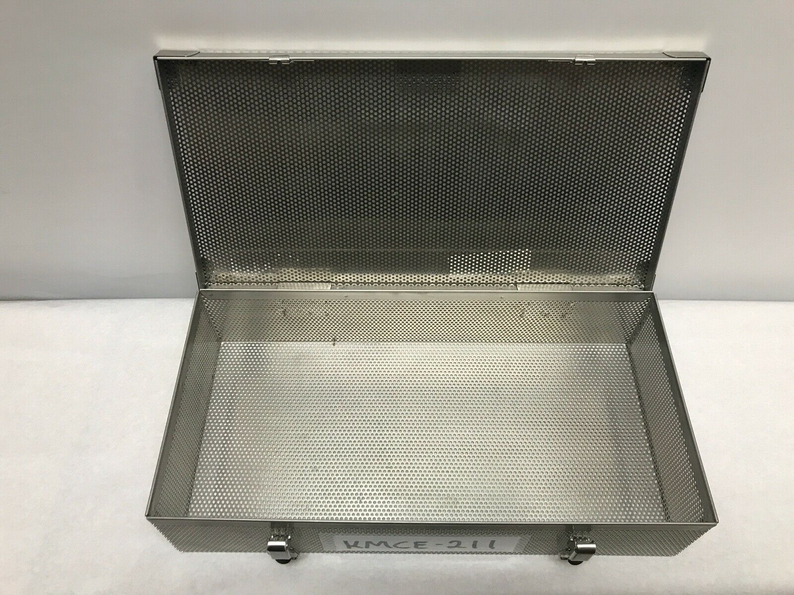 Stainless Steel Sterilization Case (L: 16 in; H: 3 5/8 in; W: 8 in) | KMCE-211 DIAGNOSTIC ULTRASOUND MACHINES FOR SALE