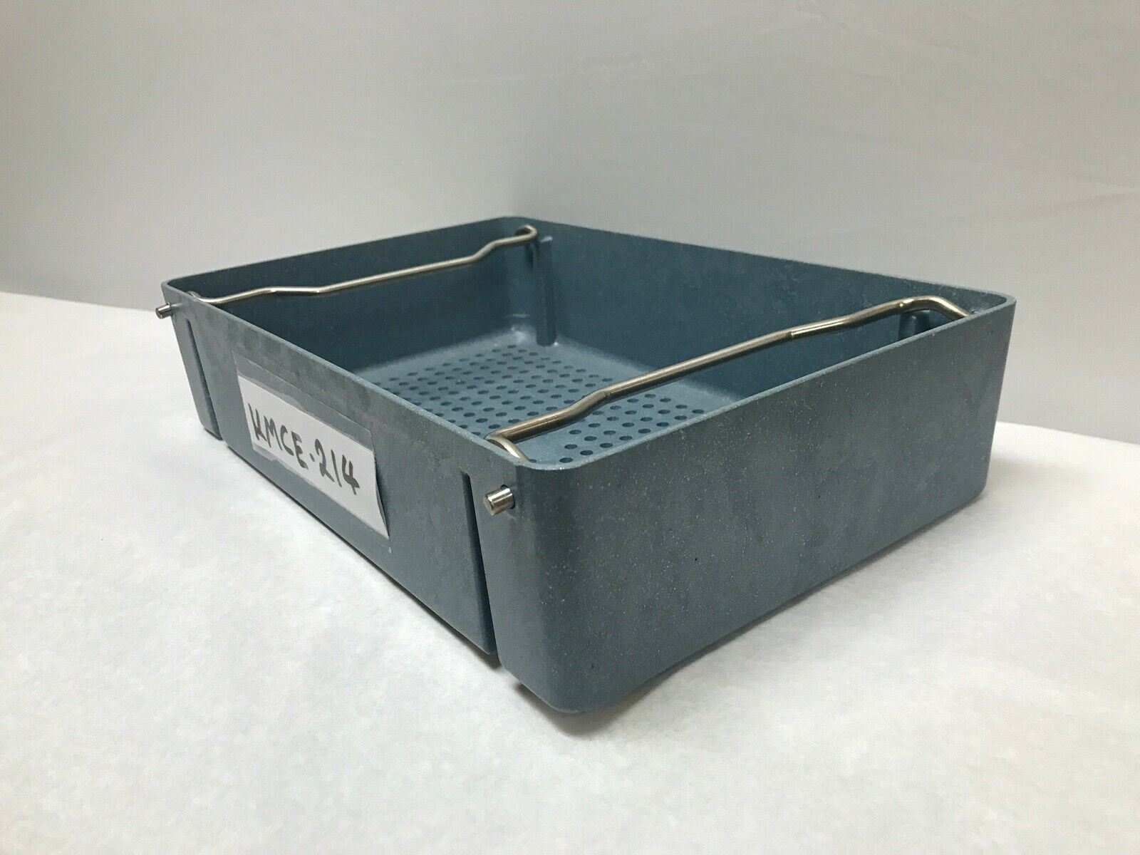 Blue SS Sterilization Tray (L:14"; H: 3.25"; W: 9.25")  | KMCE-214 DIAGNOSTIC ULTRASOUND MACHINES FOR SALE