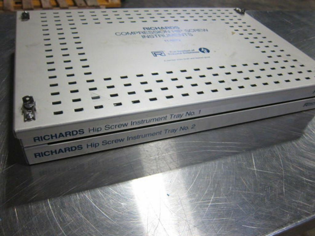 Osteo Richards Multisystems--Various Femoral Flexible Reamers In Tray (51DM) DIAGNOSTIC ULTRASOUND MACHINES FOR SALE