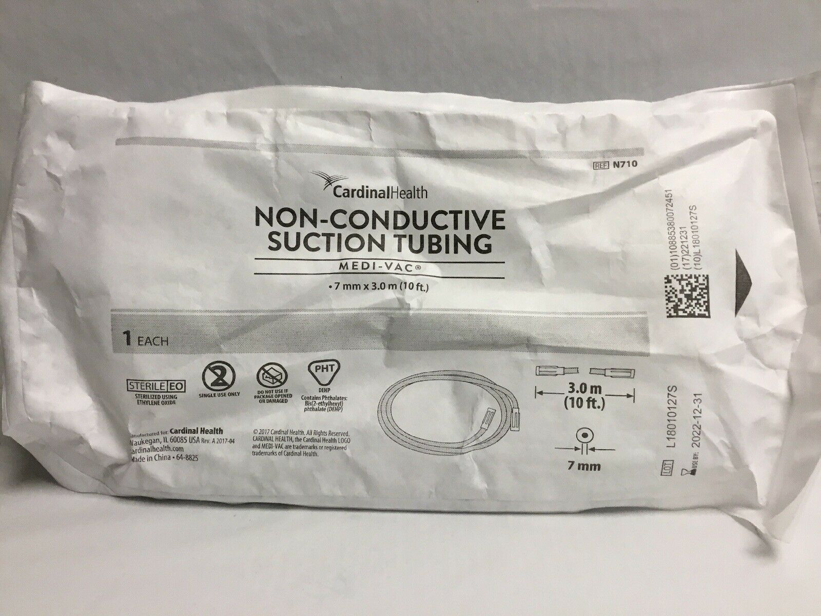 CARDINAL HEALTH Medi-Vac Non-Conductive Suction Tubing--Lot of 20 (69KMD) DIAGNOSTIC ULTRASOUND MACHINES FOR SALE