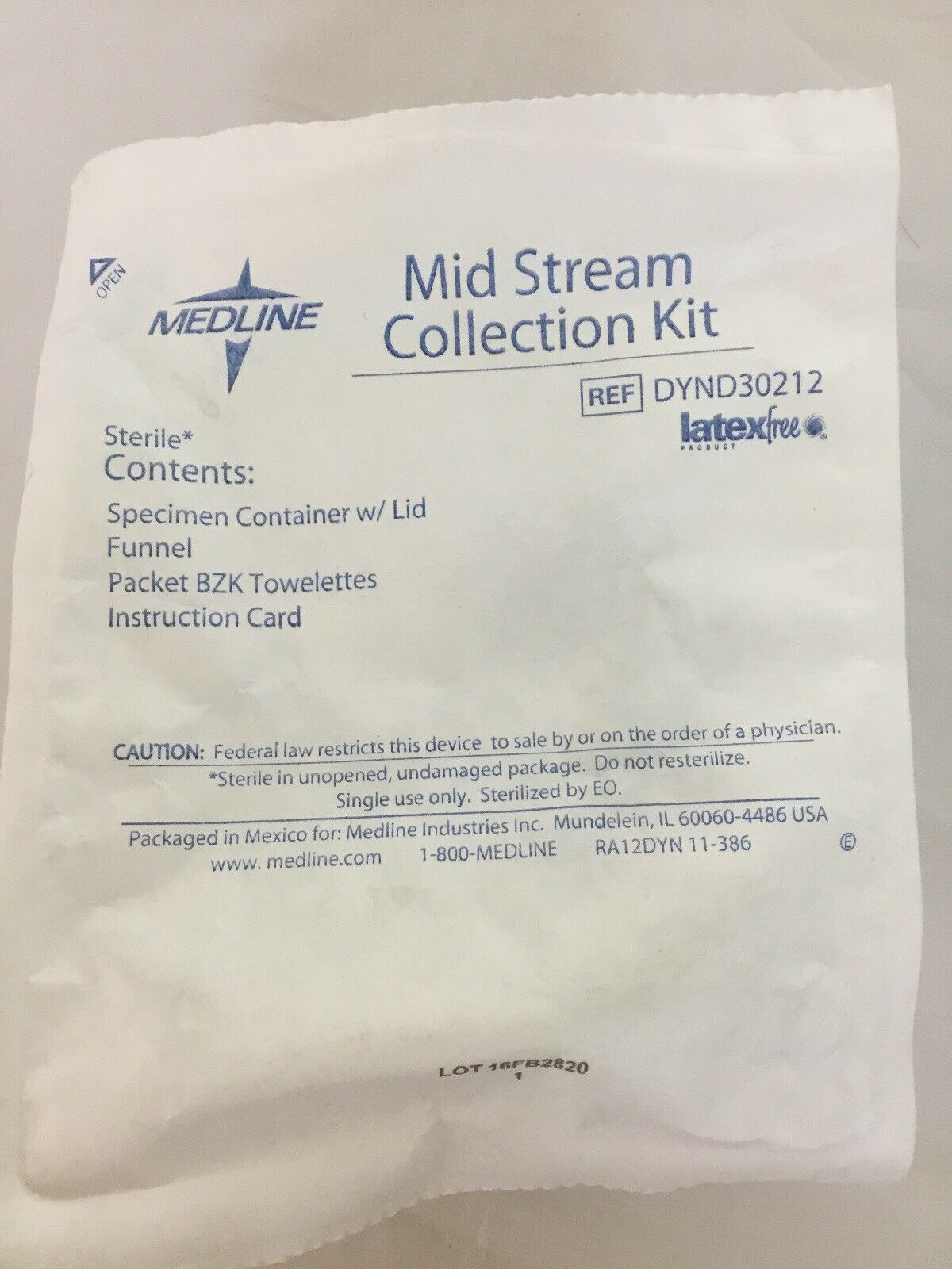 Medline Midstream Collection Kit--Lot of 37 (192KMD) DIAGNOSTIC ULTRASOUND MACHINES FOR SALE