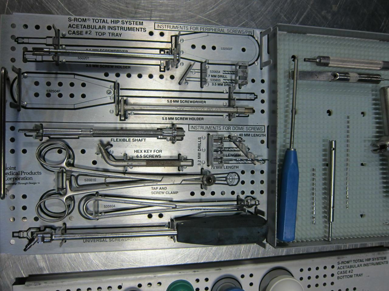 Joint Medical Products S-Rom Acetabular Instrumentation Tray Set Incomplete DIAGNOSTIC ULTRASOUND MACHINES FOR SALE