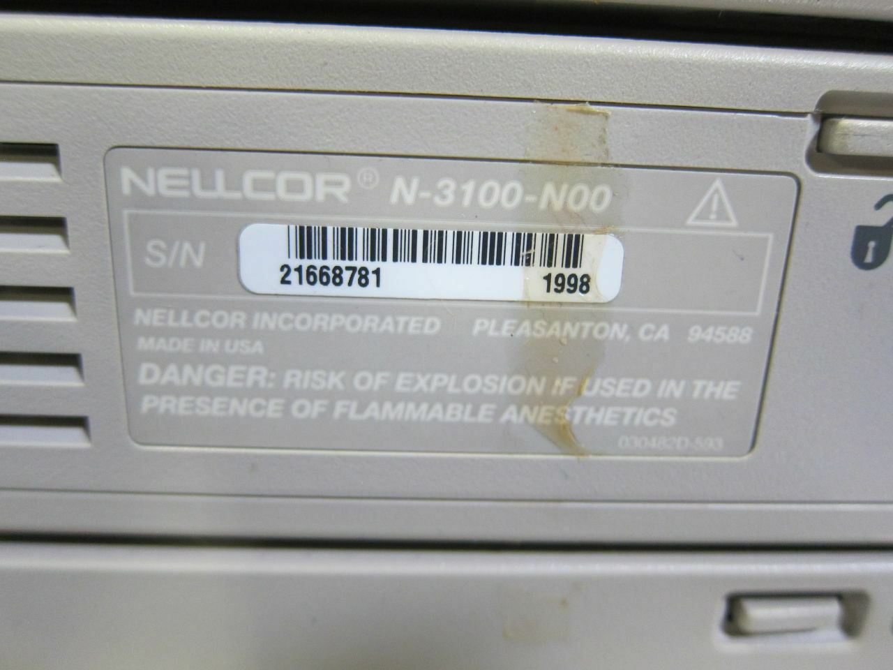 Nellcor Symphony N-3000 Monitor Tower (597DM) DIAGNOSTIC ULTRASOUND MACHINES FOR SALE