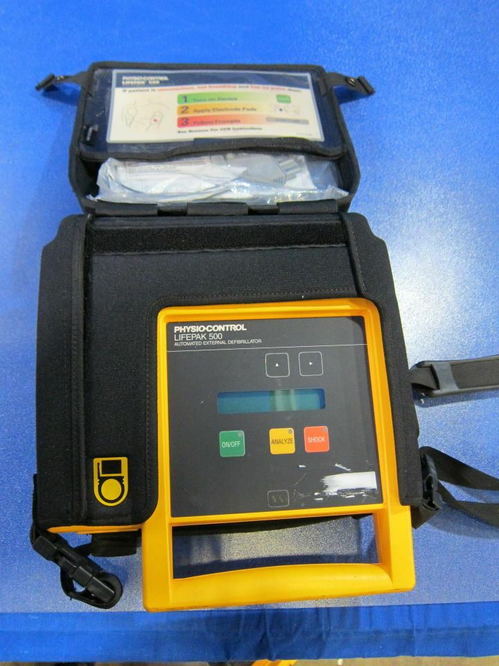 Medtronic Physio-Control 3005400-320 Lifepak 500 AED w/ Carrying Case (639DM) DIAGNOSTIC ULTRASOUND MACHINES FOR SALE