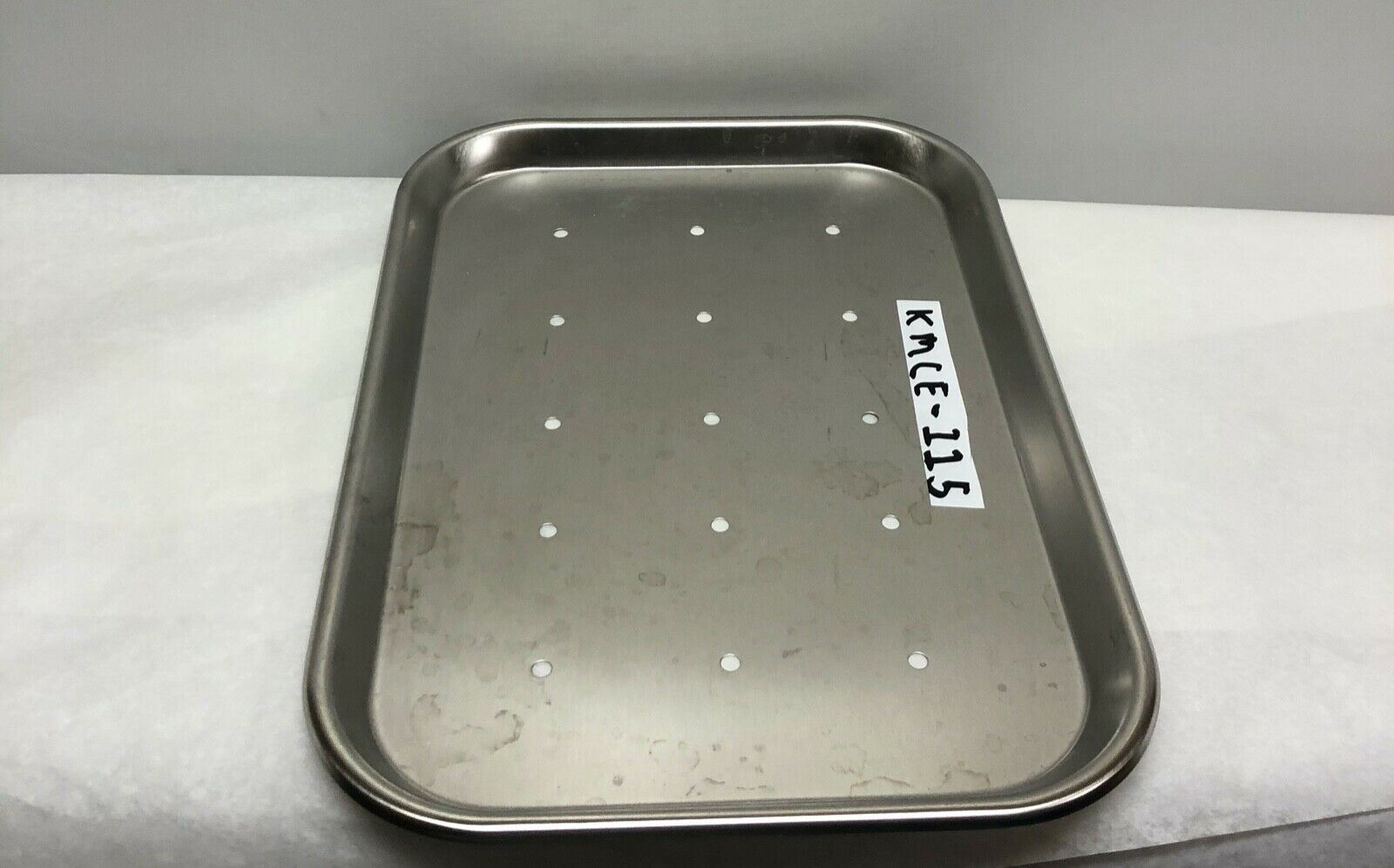 Polar Ware 15F Stainless Steel Tray with Holes | KMCE-115 DIAGNOSTIC ULTRASOUND MACHINES FOR SALE