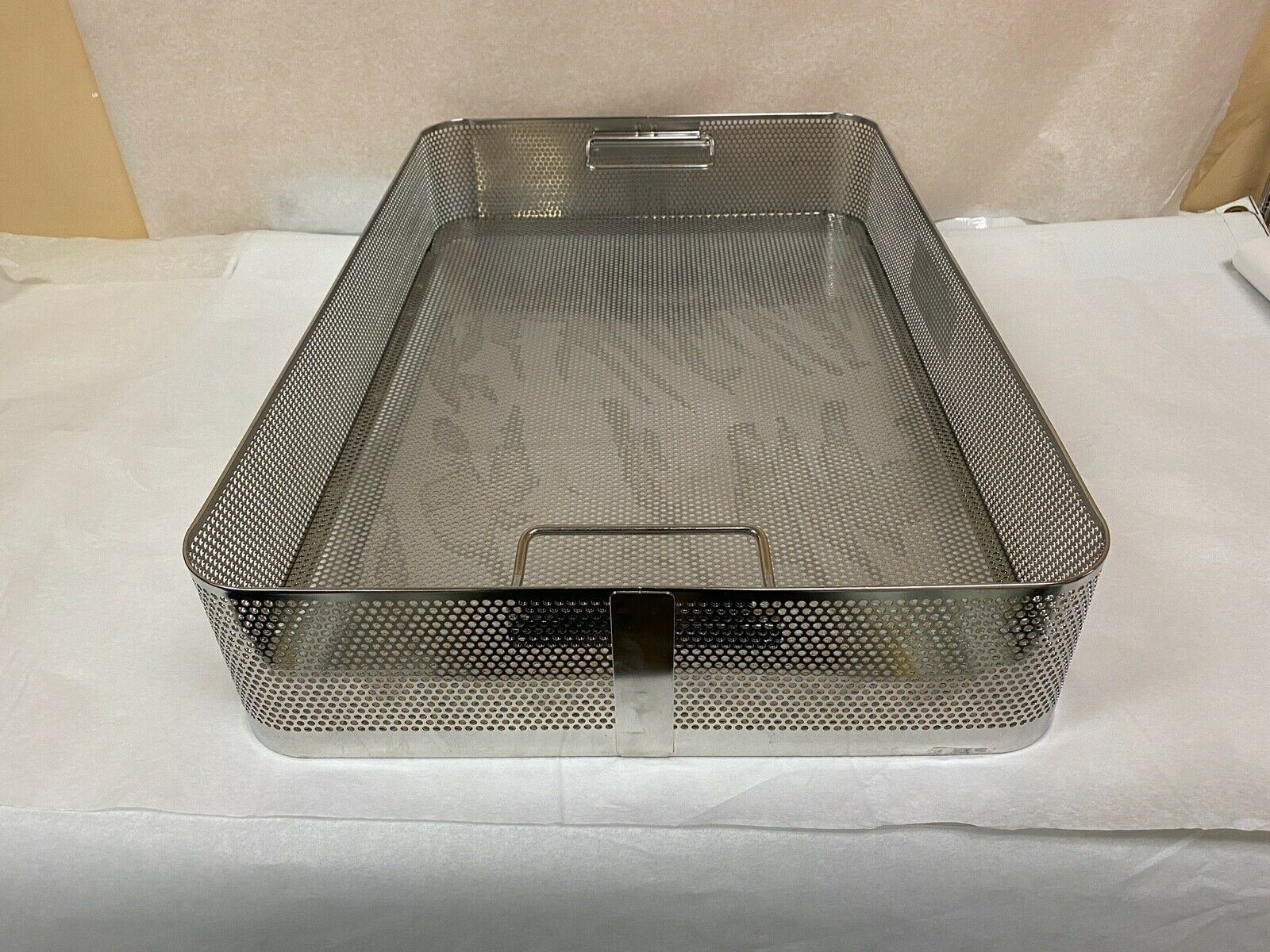 Large Metal Sterilization Tray with Handles 23x15 | KMCE-210 DIAGNOSTIC ULTRASOUND MACHINES FOR SALE